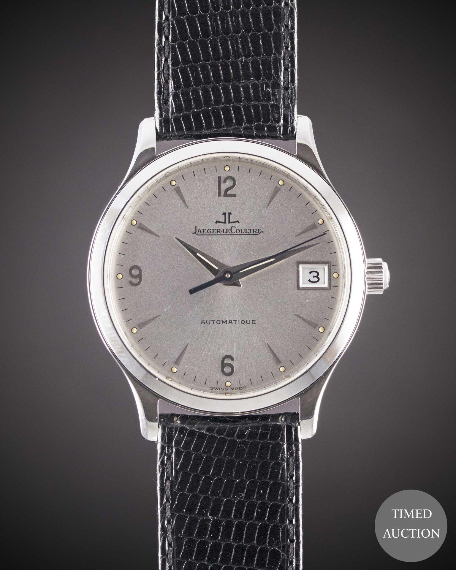 A GENTLEMAN'S STAINLESS STEEL JAEGER LECOULTRE MASTER CONTROL AUTOMATIQUE WRIST WATCH CIRCA 1996,