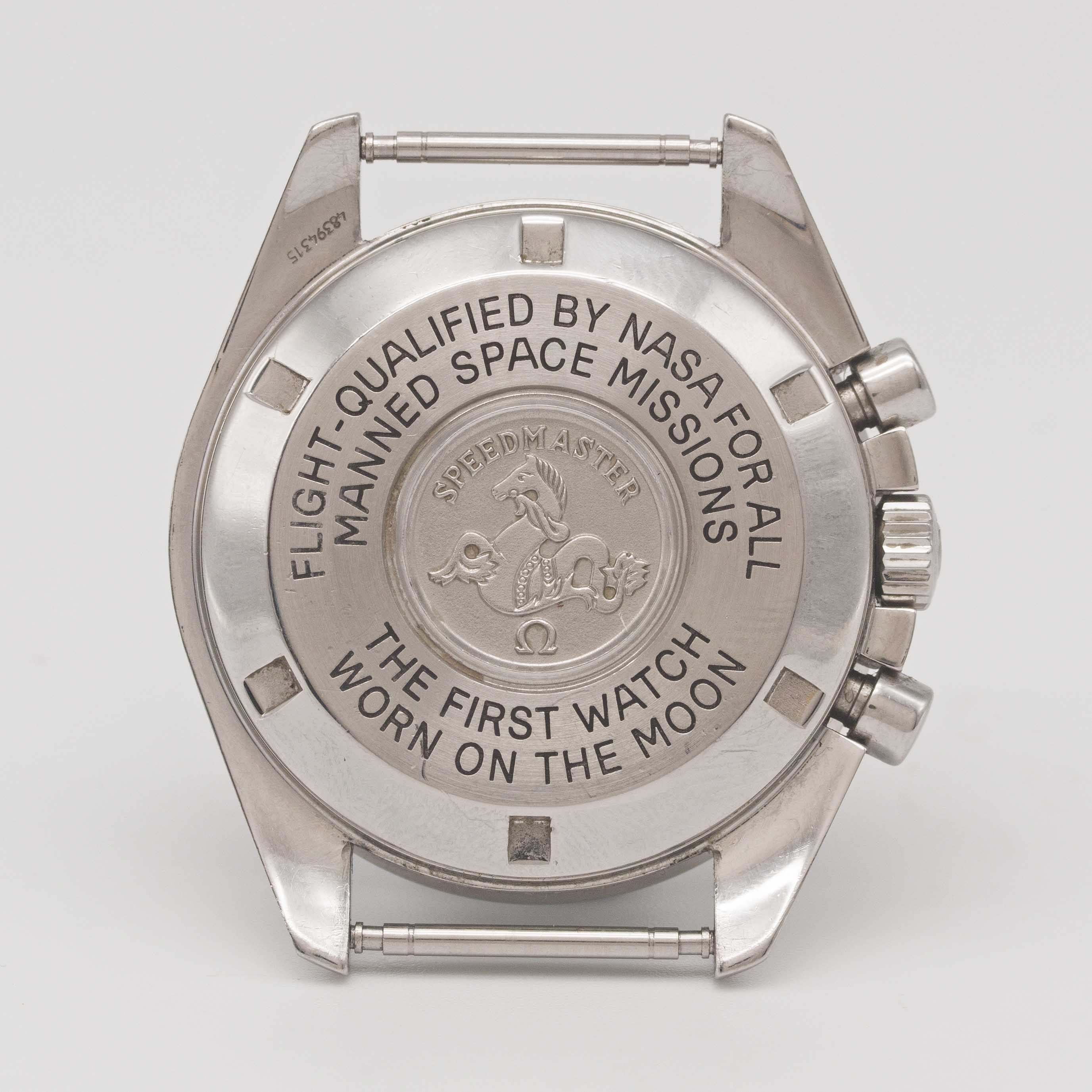 A GENTLEMAN'S STAINLESS STEEL OMEGA SPEEDMASTER PROFESSIONAL CHRONOGRAPH WRIST WATCH CIRCA 2000, - Image 6 of 9