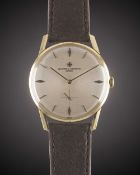 A GENTLEMAN'S 18K SOLID YELLOW GOLD VACHERON & CONSTANTIN WRIST WATCH CIRCA 1960s, REF. 6413 WITH "