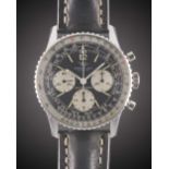 A GENTLEMAN'S STAINLESS STEEL BREITLING NAVITIMER CHRONOGRAPH WRIST WATCH CIRCA 1972, REF. 806 "