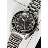 A RARE GENTLEMAN'S STAINLESS STEEL ISRAELI MILITARY OMEGA SEAMASTER 120 AUTOMATIC DIVERS BRACELET