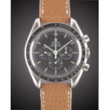 A GENTLEMAN'S STAINLESS STEEL OMEGA SPEEDMASTER PROFESSIONAL CHRONOGRAPH WRIST WATCH CIRCA 1972,