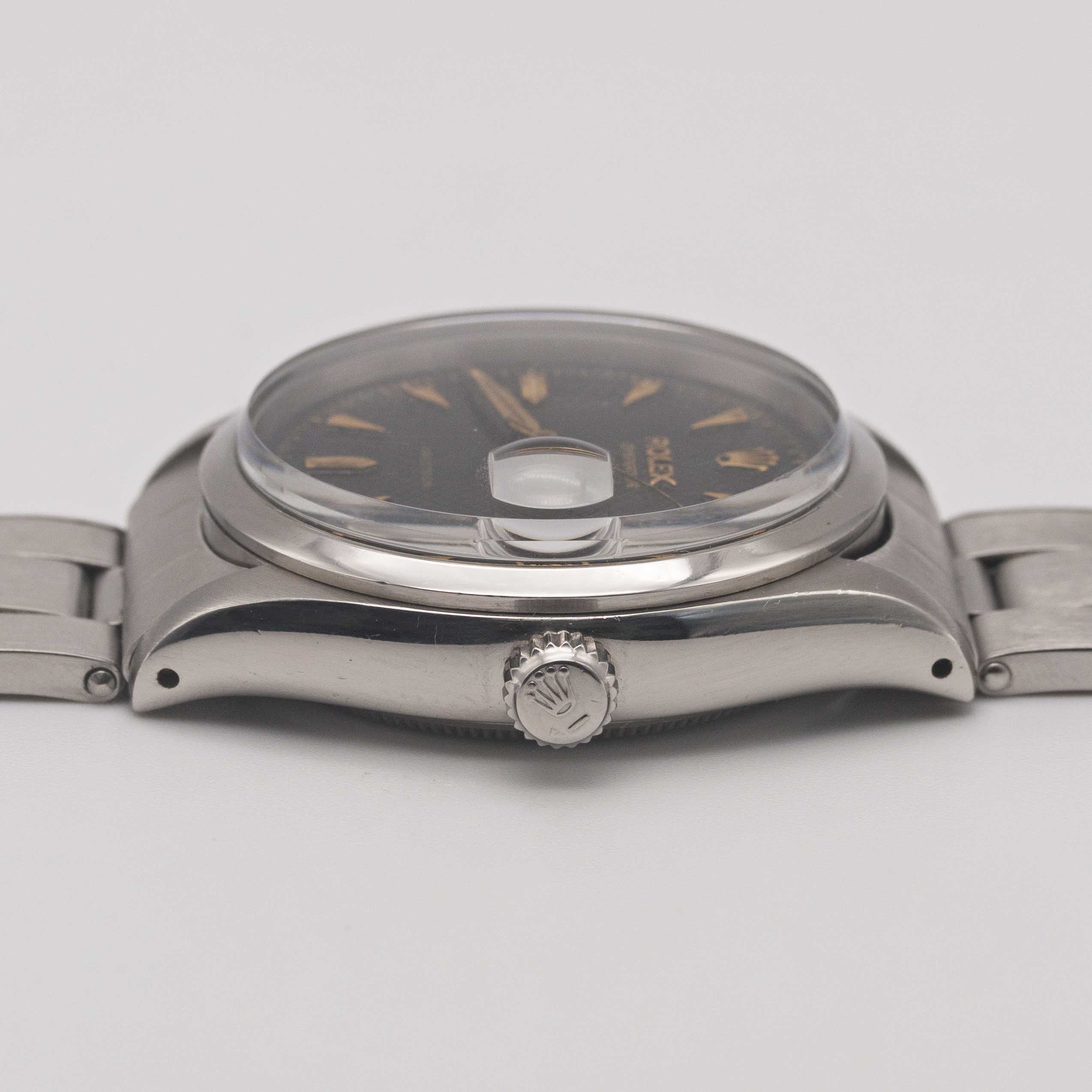 A RARE GENTLEMAN'S STAINLESS STEEL ROLEX OYSTERDATE PRECISION BRACELET WATCH CIRCA 1954, REF. 6294 - Image 10 of 12