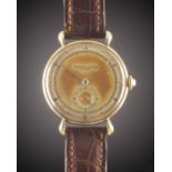 A GENTLEMAN'S LARGE SIZE 18K SOLID GOLD VACHERON & CONSTANTIN WRIST WATCH CIRCA 1950, WITH "CREME