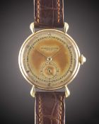 A GENTLEMAN'S LARGE SIZE 18K SOLID GOLD VACHERON & CONSTANTIN WRIST WATCH CIRCA 1950, WITH "CREME