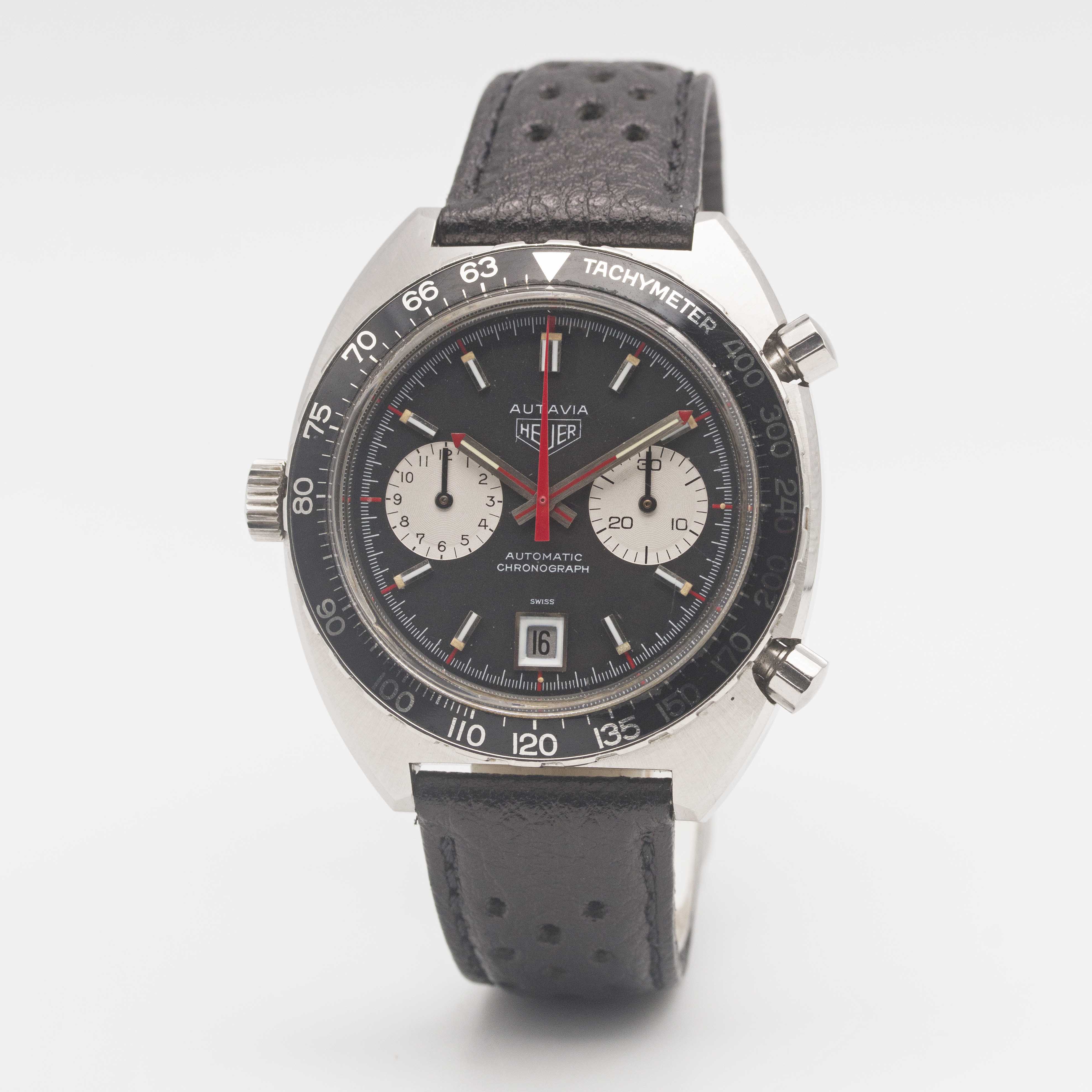 A GENTLEMAN'S STAINLESS STEEL HEUER "VICEROY" AUTAVIA CHRONOGRAPH WRIST WATCH CIRCA 1970s, REF. - Image 4 of 10