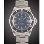 A GENTLEMAN'S STAINLESS STEEL ROLEX TUDOR PRINCE OYSTERDATE SUBMARINER BRACELET WATCH CIRCA 1992,