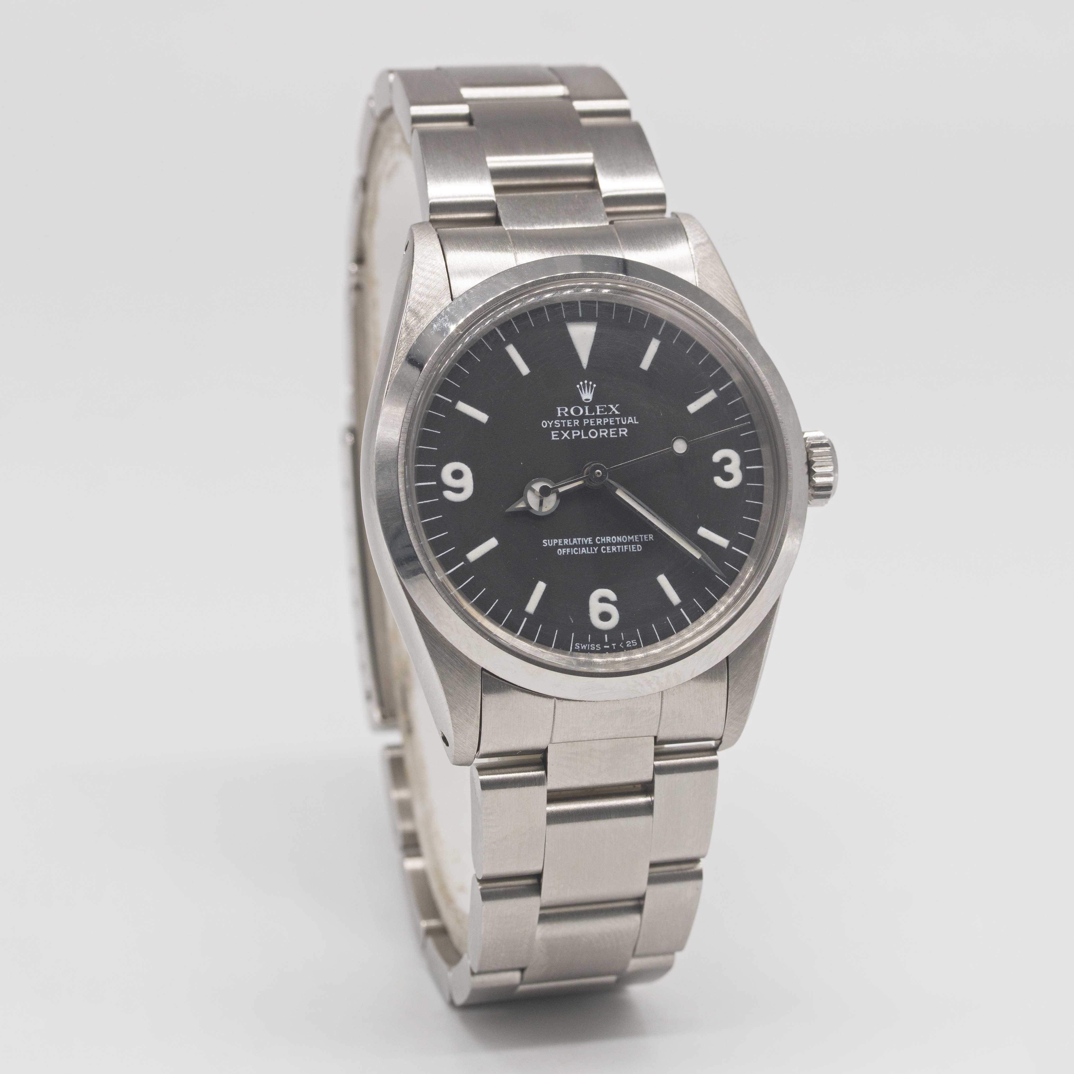 A GENTLEMAN'S STAINLESS STEEL ROLEX OYSTER PERPETUAL EXPLORER BRACELET WATCH CIRCA 1969, REF. 1016 - Image 6 of 11