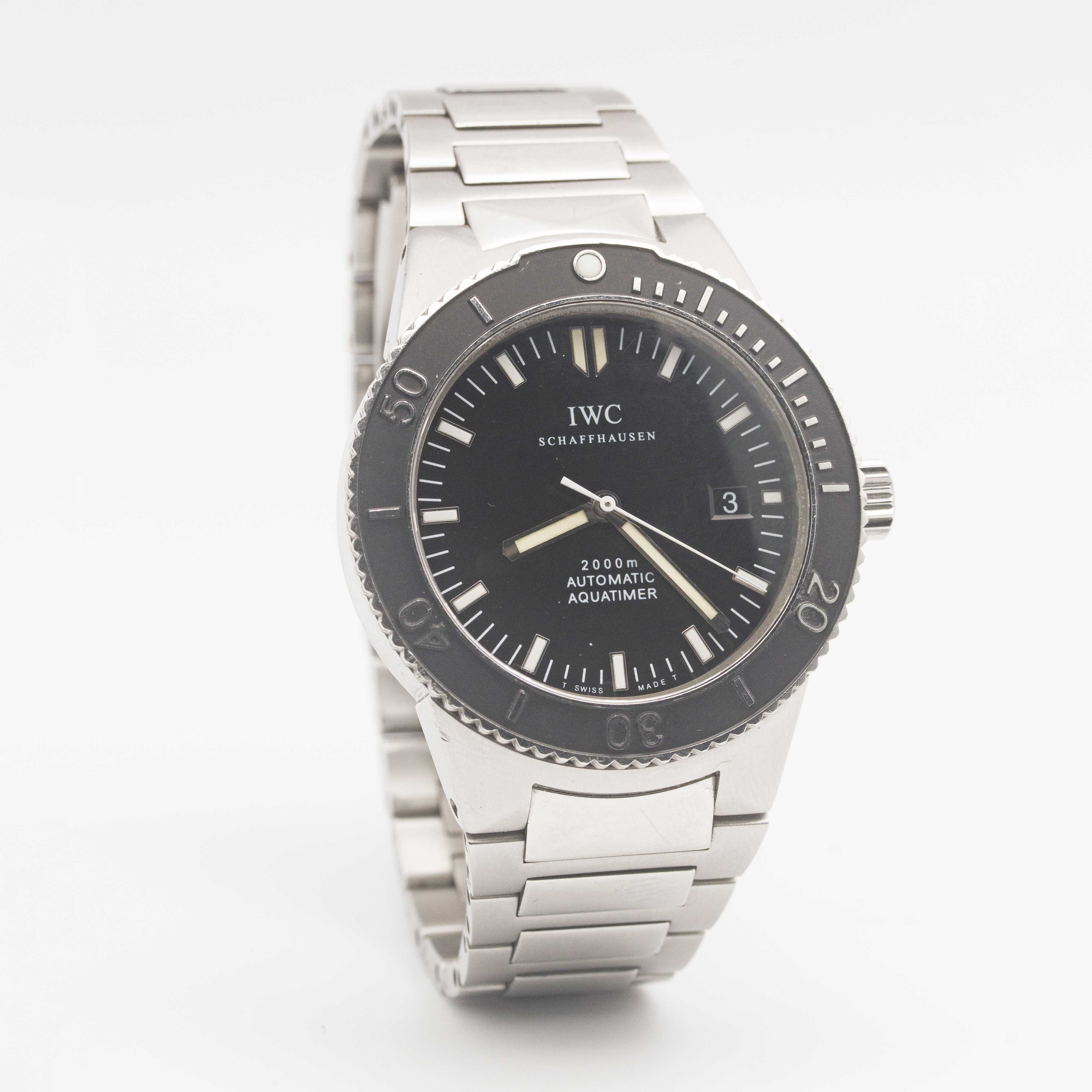 A GENTLEMAN'S STAINLESS STEEL IWC AQUATIMER GST 2000M AUTOMATIC BRACELET WATCH CIRCA 2000, REF. 3536 - Image 8 of 10