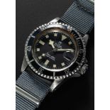 A GENTLEMAN'S STAINLESS STEEL ROLEX TUDOR PRINCE OYSTERDATE "SNOWFLAKE" SUBMARINER WRIST WATCH CIRCA