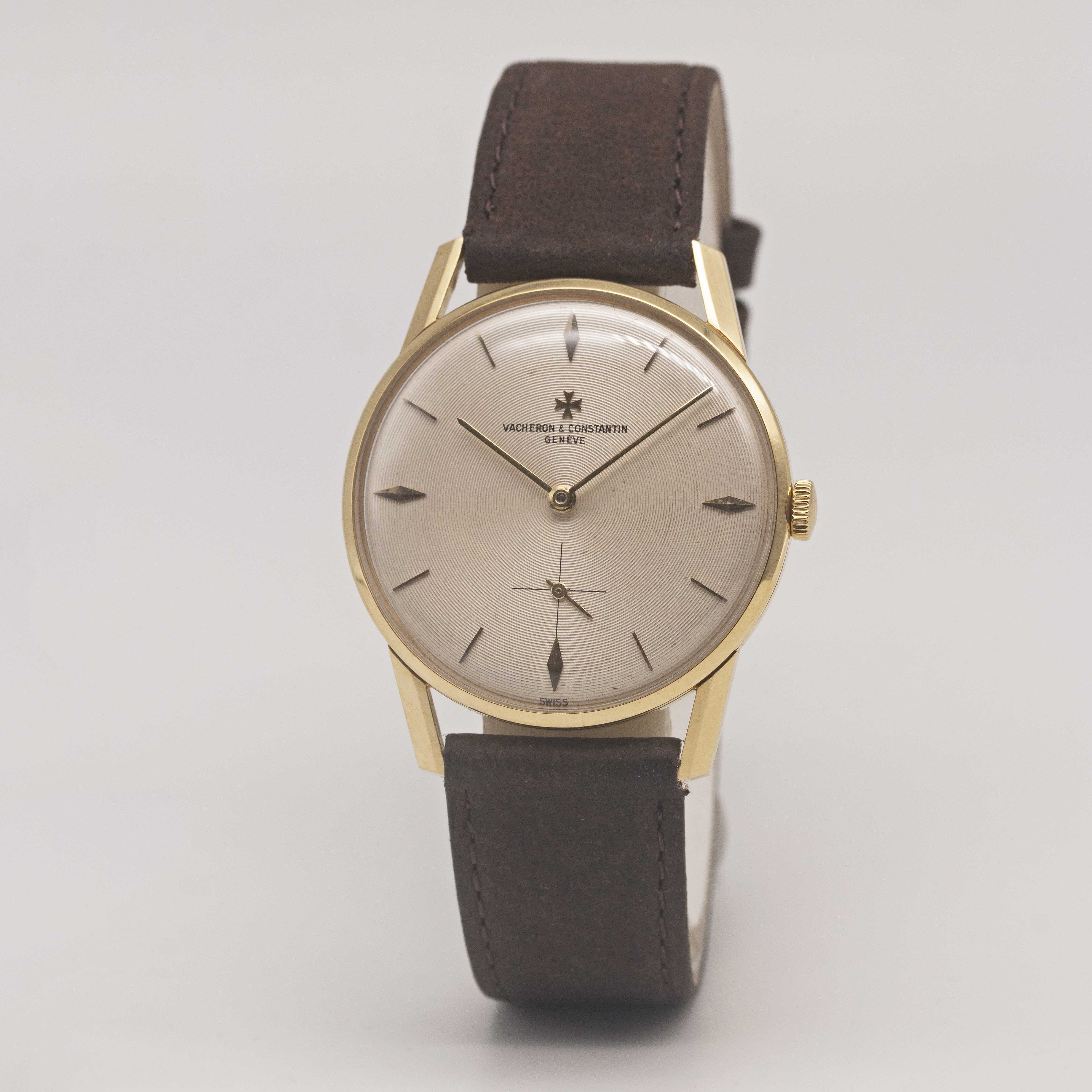 A GENTLEMAN'S 18K SOLID YELLOW GOLD VACHERON & CONSTANTIN WRIST WATCH CIRCA 1960s, REF. 6413 WITH " - Image 4 of 9