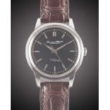 A GENTLEMAN'S STAINLESS STEEL IWC INGENIEUR AUTOMATIC WRIST WATCH DATED 1965, REF. 666A WITH BLACK