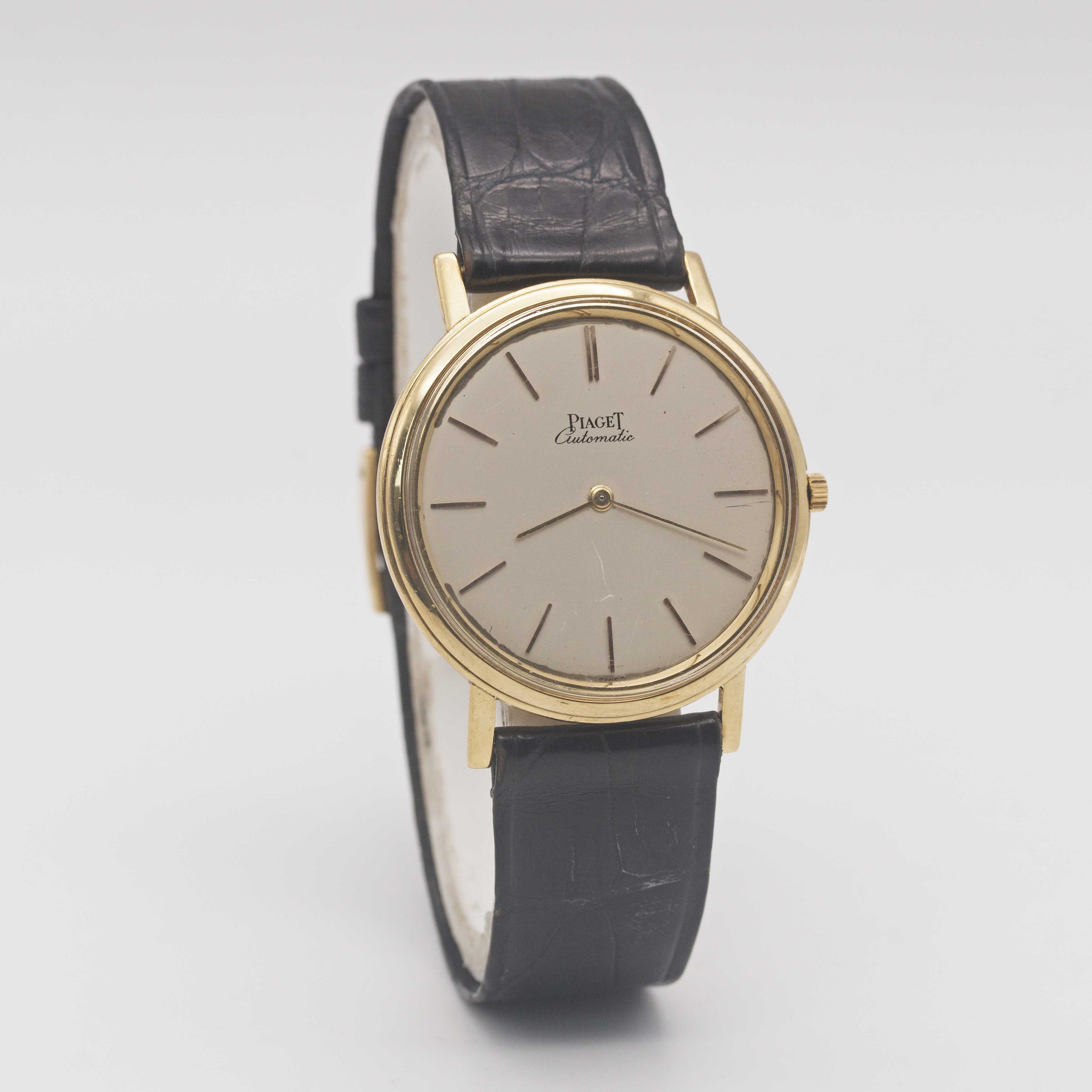 A GENTLEMAN'S 18K SOLID YELLOW GOLD PIAGET "ULTRA THIN" AUTOMATIC WRIST WATCH CIRCA 1970s, REF. - Image 5 of 8