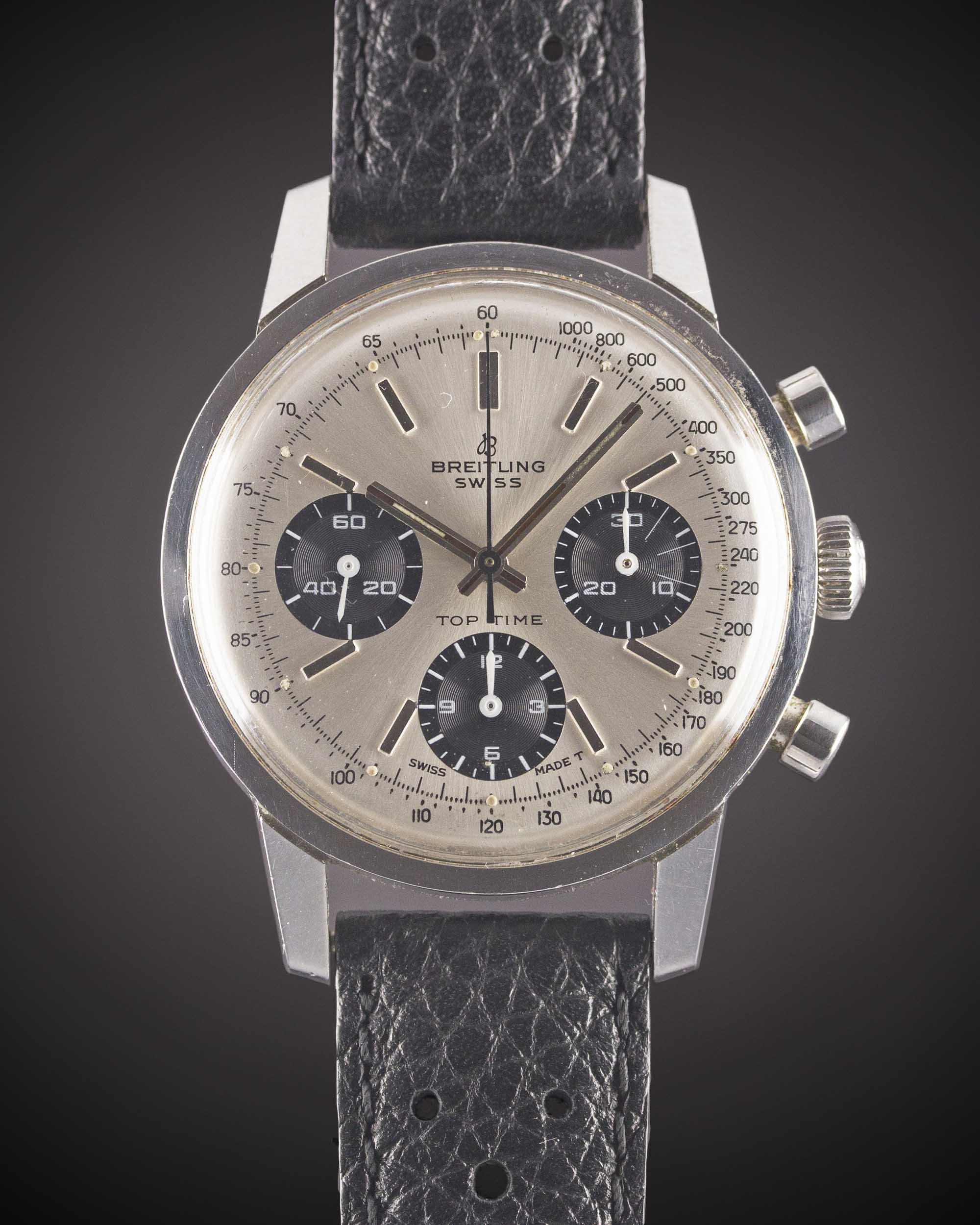 A GENTLEMAN'S STAINLESS STEEL BREITLING TOP TIME CHRONOGRAPH WRIST WATCH CIRCA 1967, REF. 810 - Image 2 of 9