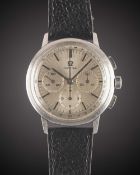 A GENTLEMAN'S STAINLESS STEEL OMEGA CHRONOGRAPH WRIST WATCH CIRCA 1965, REF. 101.010-63 WITH CAL.