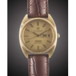 A GENTLEMAN'S 18K SOLID YELLOW GOLD OMEGA CONSTELLATION AUTOMATIC CHRONOMETER WRIST WATCH CIRCA