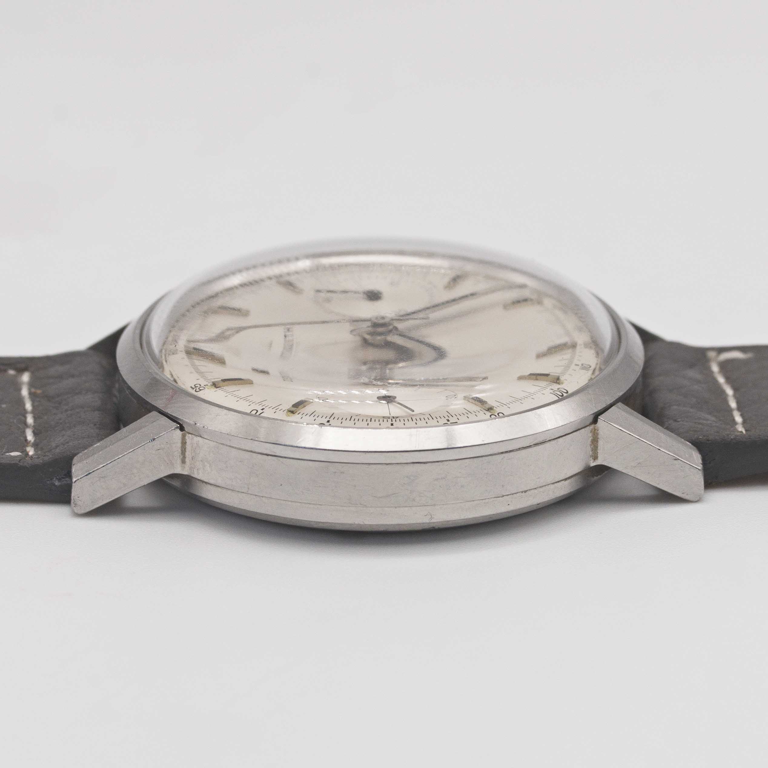 A GENTLEMAN'S STAINLESS STEEL ZENITH CHRONOGRAPH WRIST WATCH CIRCA 1960s, REF. A271  Movement: - Image 9 of 9