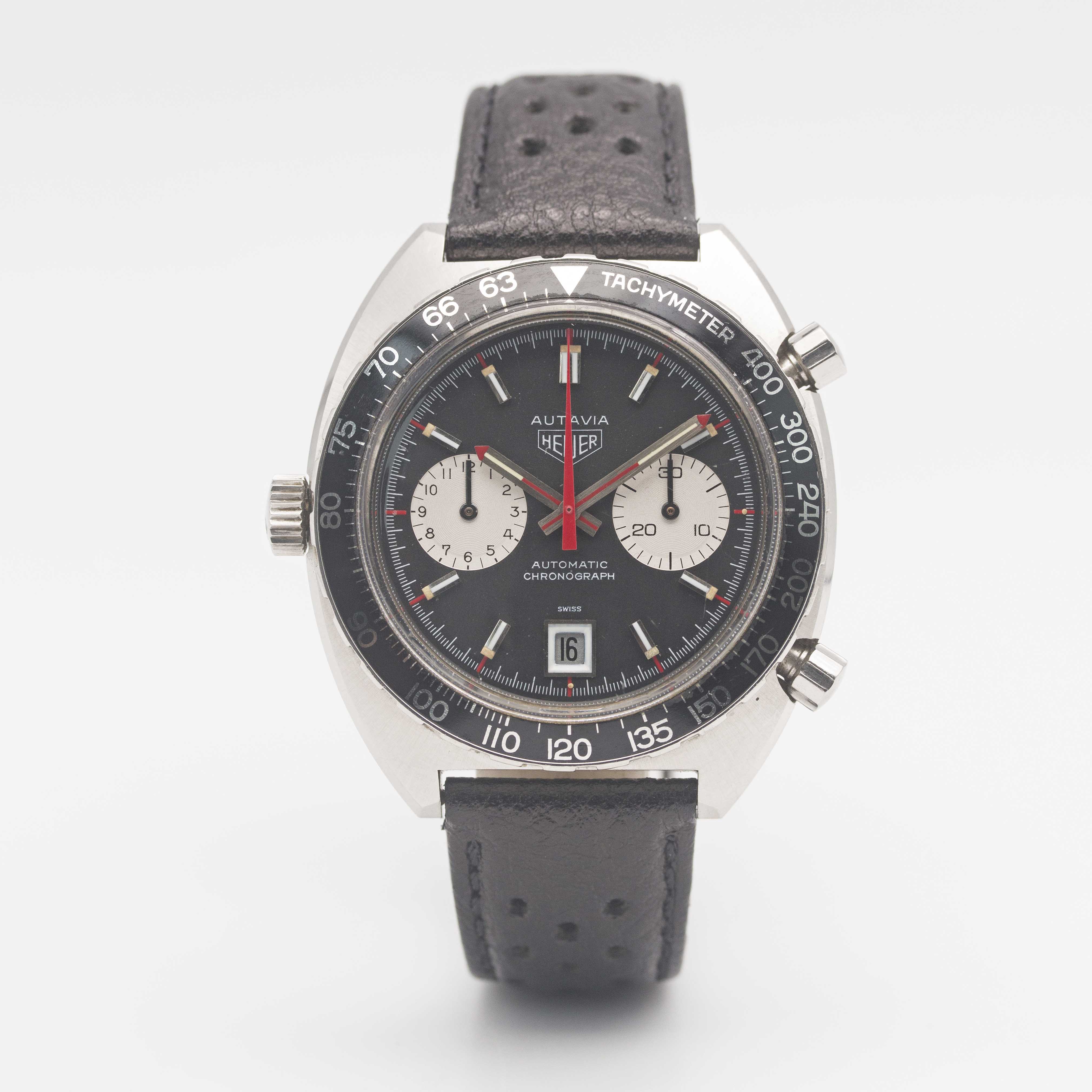 A GENTLEMAN'S STAINLESS STEEL HEUER "VICEROY" AUTAVIA CHRONOGRAPH WRIST WATCH CIRCA 1970s, REF. - Image 2 of 10