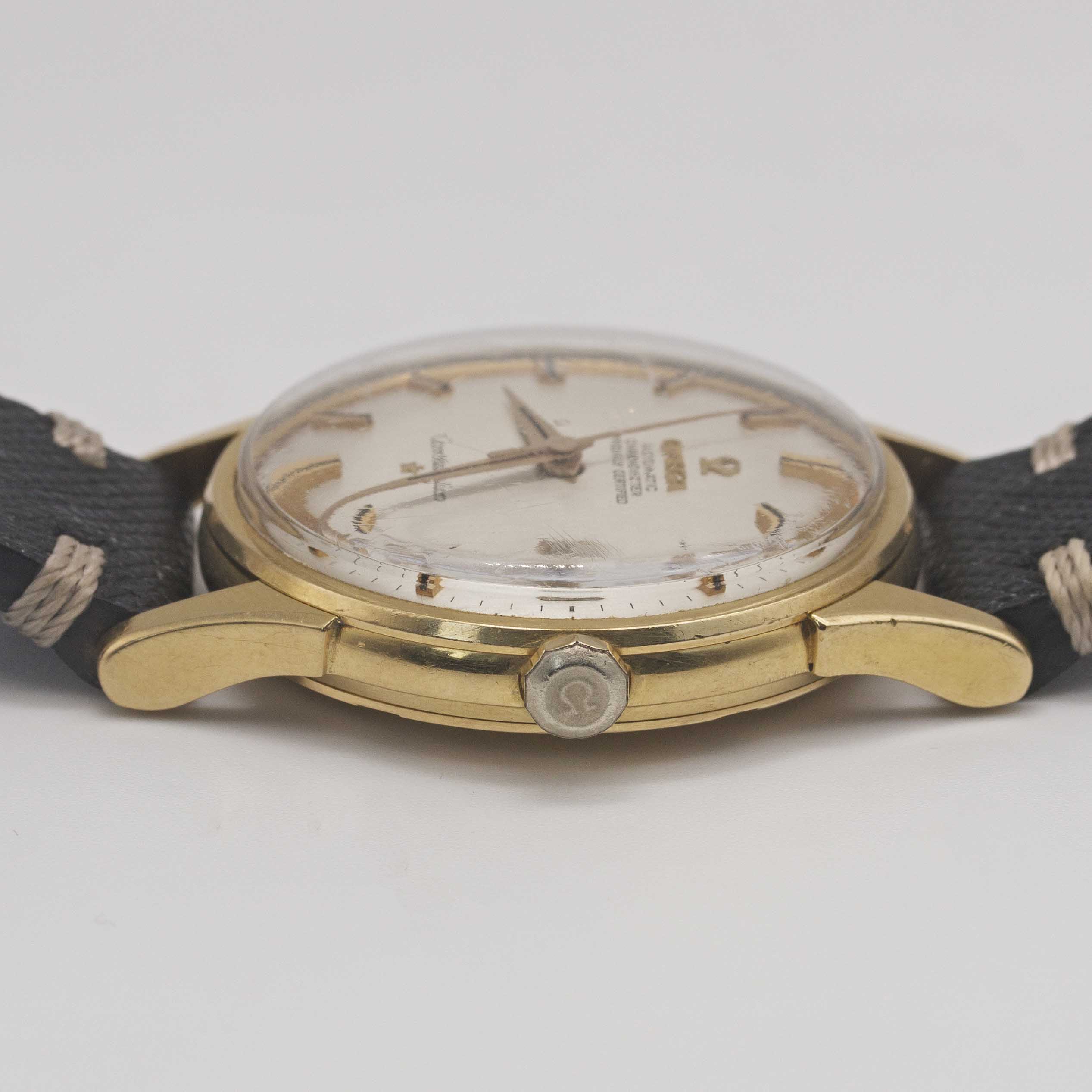 A GENTLEMAN'S 18K SOLID YELLOW GOLD OMEGA CONSTELLATION DATE CHRONOMETER WRIST WATCH CIRCA 1966, - Image 8 of 9