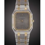 A GENTLEMAN'S LARGE SIZE STEEL & GOLD AUDEMARS PIGUET ROYAL OAK "SQUARE" BRACELET WATCH CIRCA 1980s,