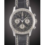 A GENTLEMAN'S STAINLESS STEEL BREITLING NAVITIMER CHRONOGRAPH WRIST WATCH CIRCA 1966, REF. 806