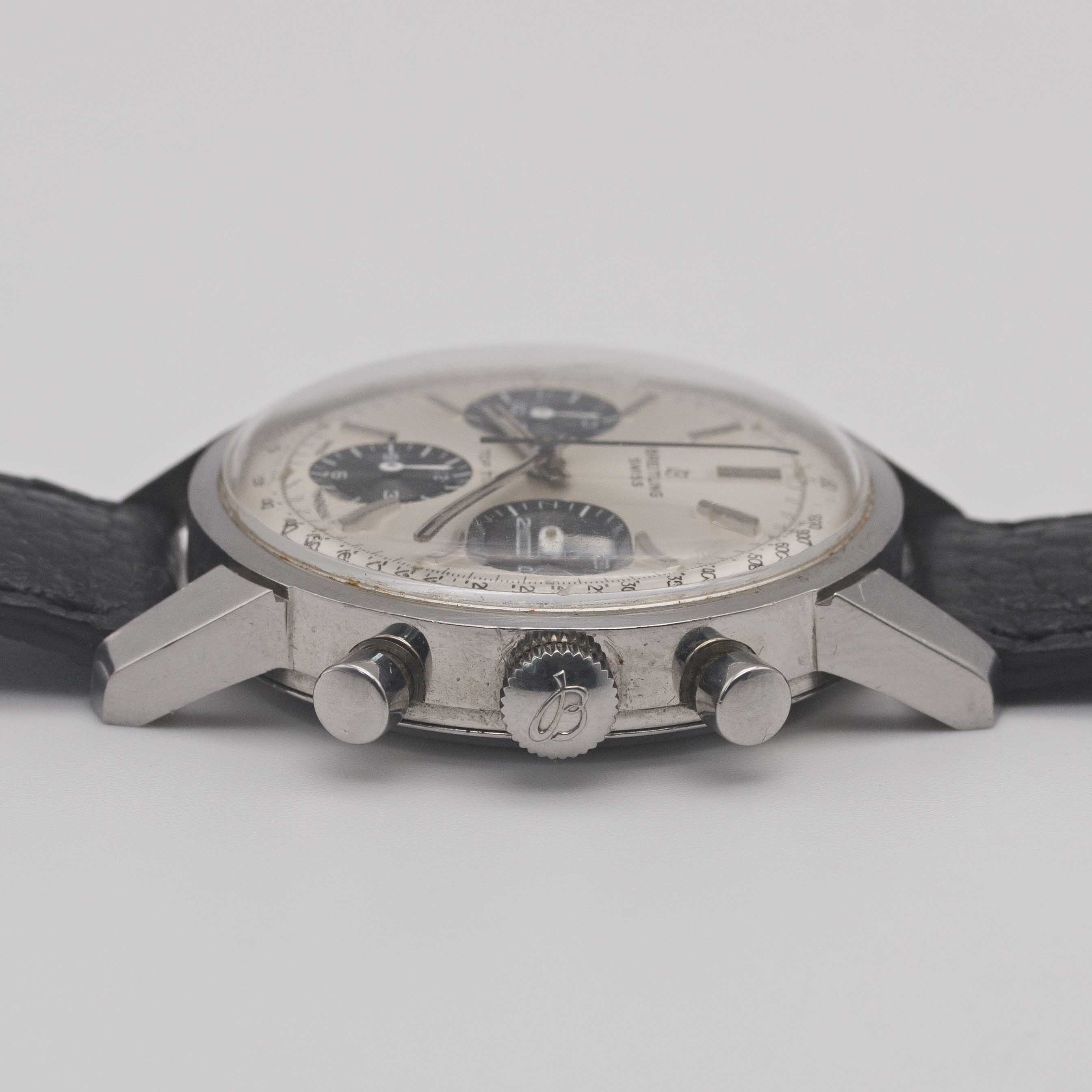 A GENTLEMAN'S STAINLESS STEEL BREITLING TOP TIME CHRONOGRAPH WRIST WATCH CIRCA 1967, REF. 810 - Image 8 of 9