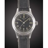 A GENTLEMAN'S STAINLESS STEEL BRITISH MILITARY HAMILTON "H-67" RAF PILOTS WRIST WATCH CIRCA 1960s