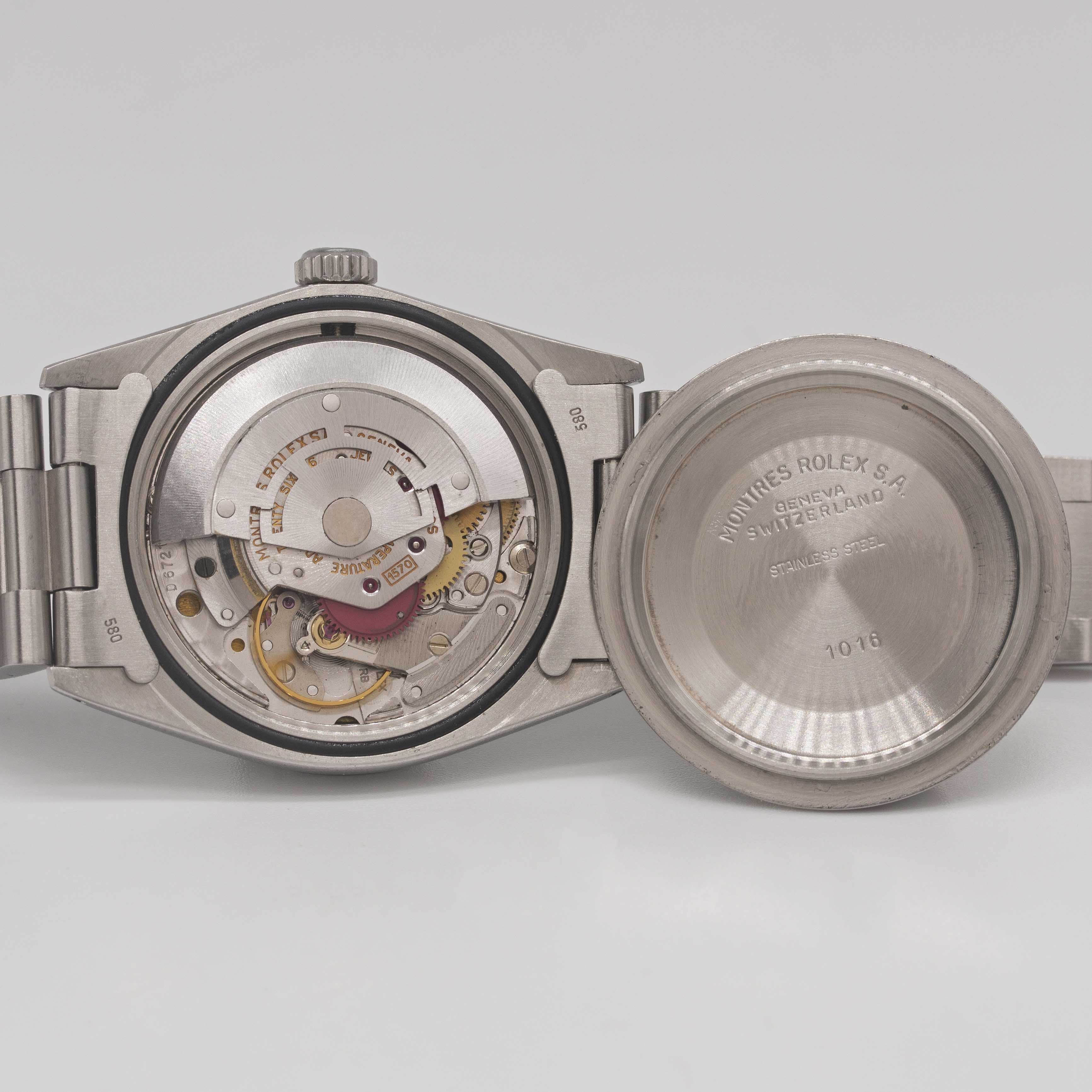 A GENTLEMAN'S STAINLESS STEEL ROLEX OYSTER PERPETUAL EXPLORER BRACELET WATCH CIRCA 1969, REF. 1016 - Image 9 of 11