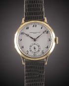 A GENTLEMAN'S 18K SOLID YELLOW GOLD VACHERON & CONSTANTIN GENEVE WRIST WATCH DATED 1930, REF. 2794