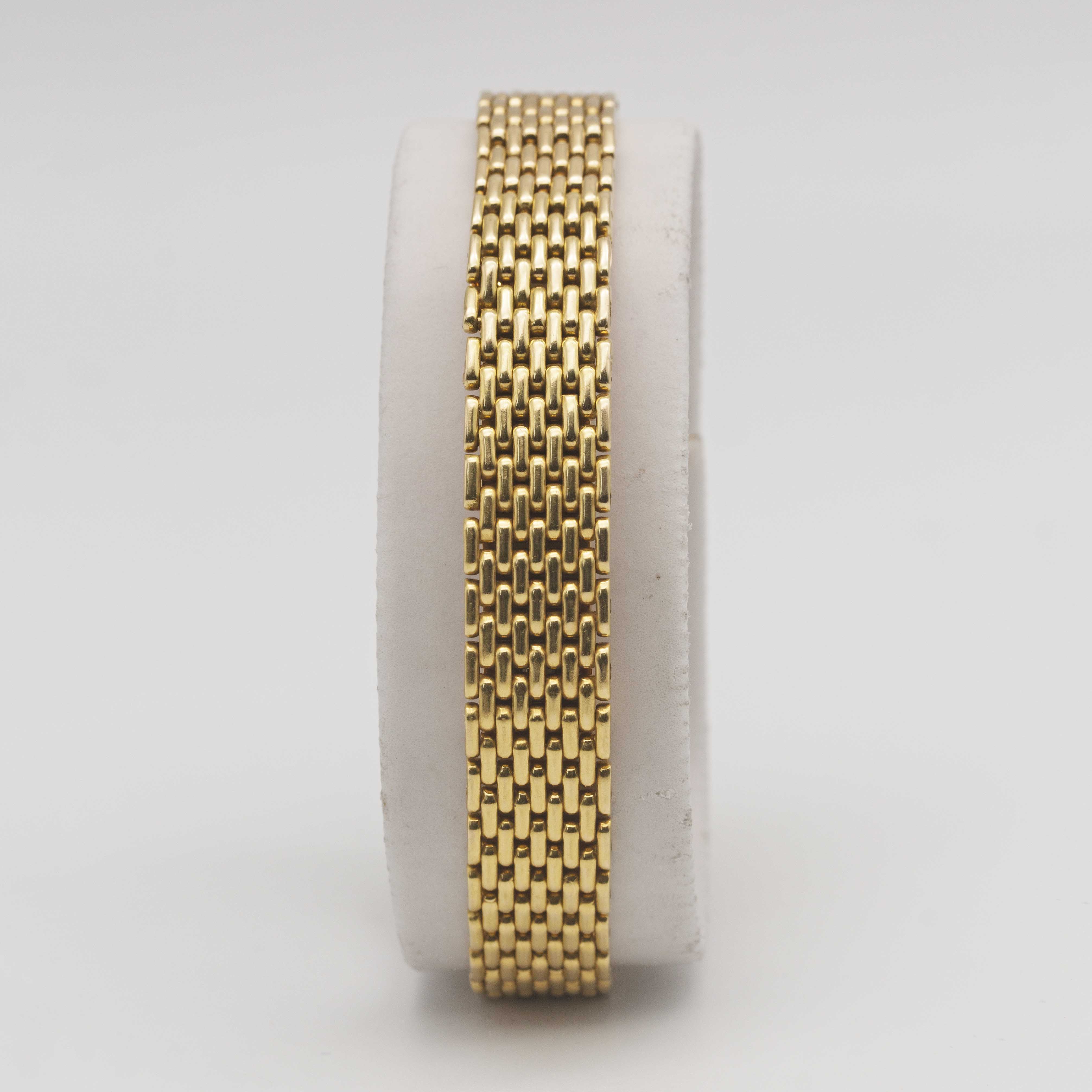 A LADIES 18K SOLID YELLOW GOLD & DIAMOND CARTIER TORTUE BRACELET WATCH CIRCA 1990s Movement: Quartz, - Image 6 of 10