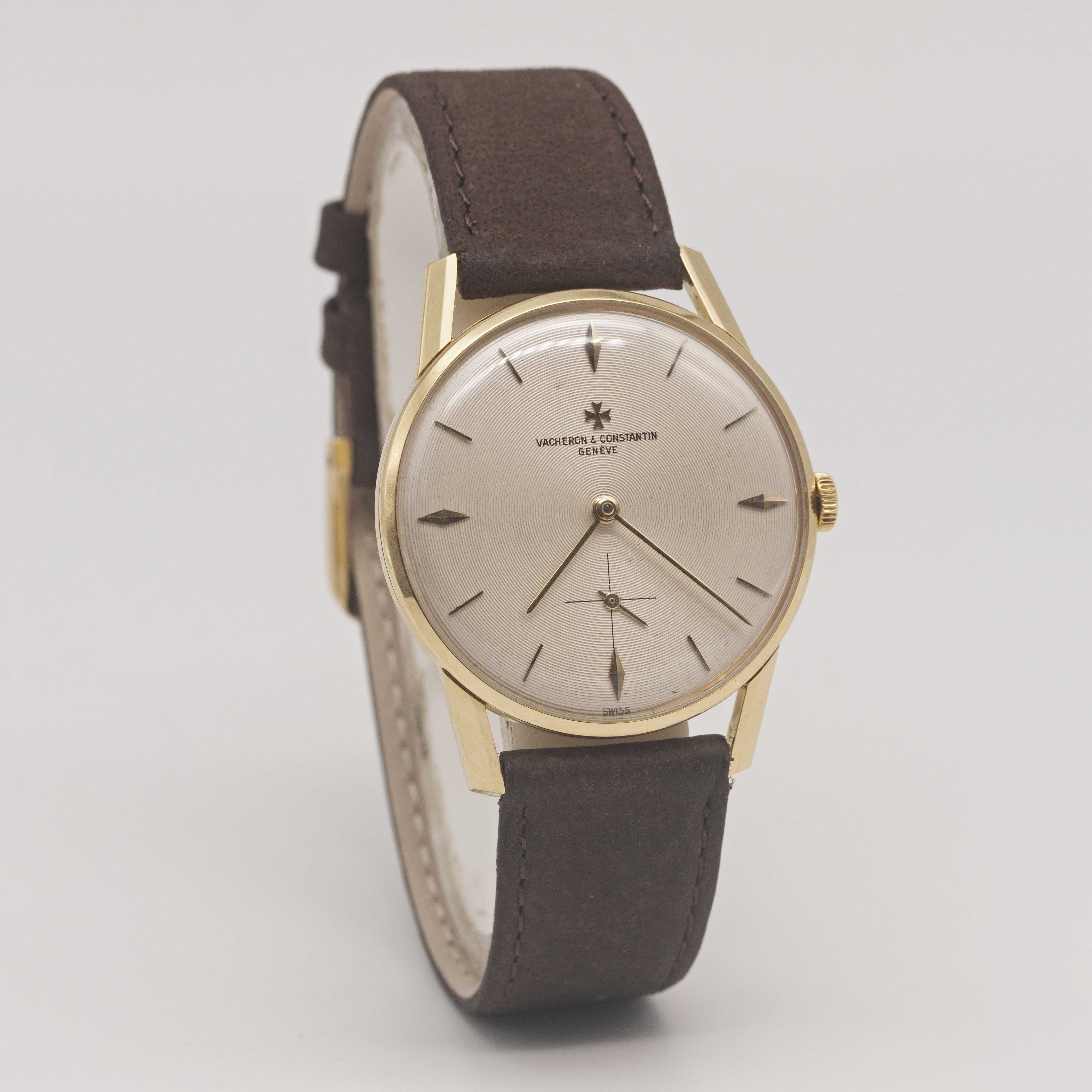 A GENTLEMAN'S 18K SOLID YELLOW GOLD VACHERON & CONSTANTIN WRIST WATCH CIRCA 1960s, REF. 6413 WITH " - Image 5 of 9