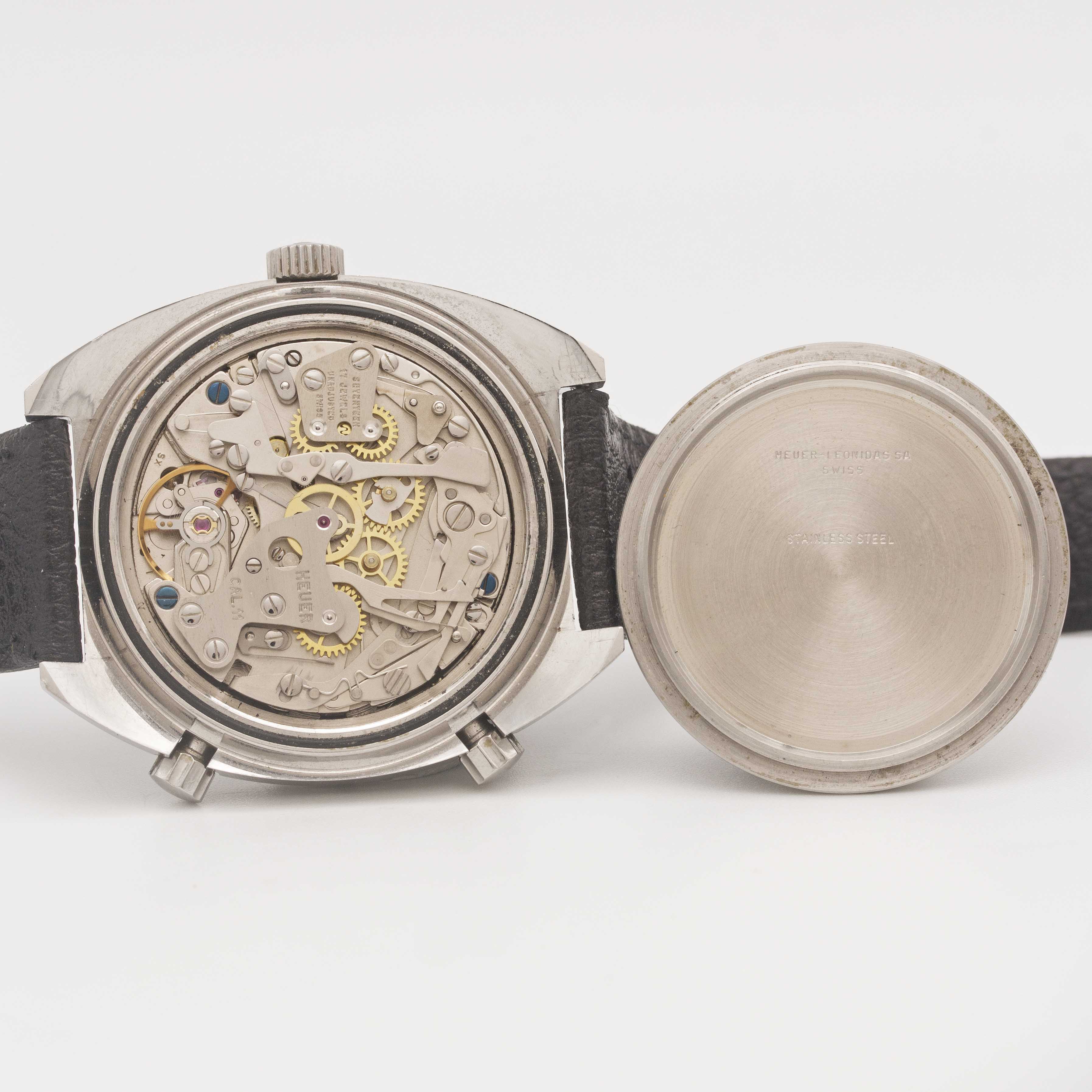 A GENTLEMAN'S STAINLESS STEEL HEUER "VICEROY" AUTAVIA CHRONOGRAPH WRIST WATCH CIRCA 1970s, REF. - Image 8 of 10