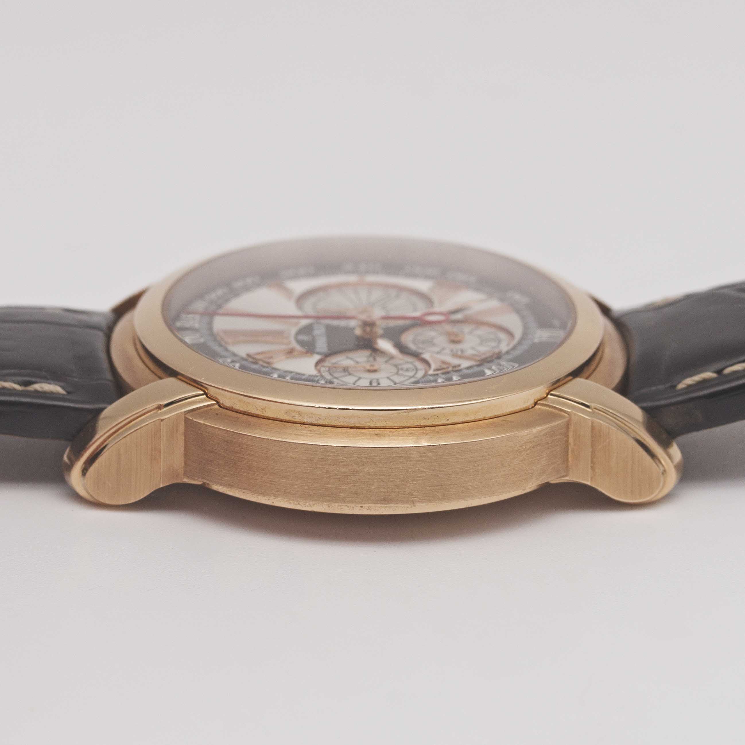 A GENTLEMAN'S 18K SOLID ROSE GOLD AUDEMARS PIGUET MILLENARY CHRONOGRAPH WRIST WATCH CIRCA 2015, REF. - Image 8 of 10