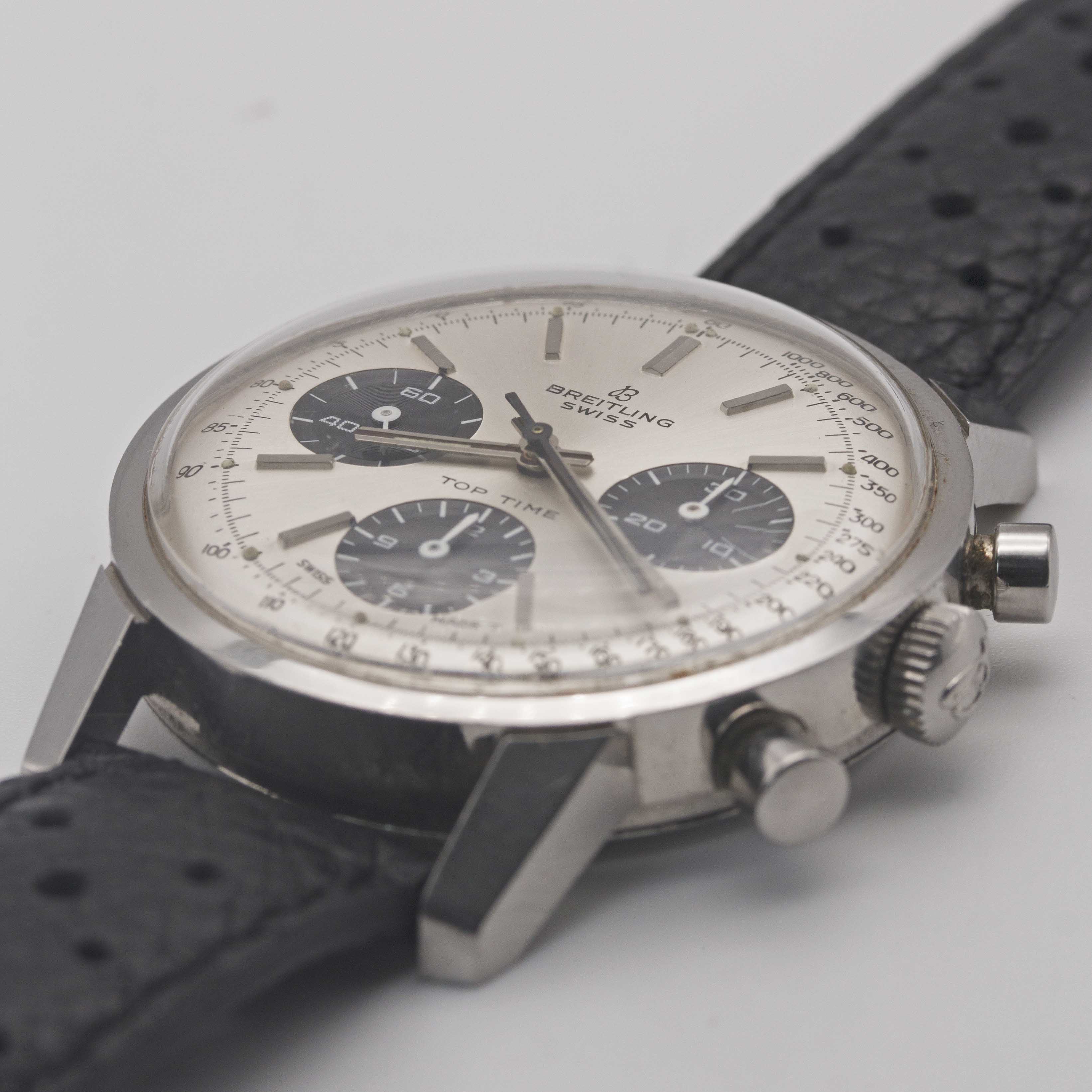 A GENTLEMAN'S STAINLESS STEEL BREITLING TOP TIME CHRONOGRAPH WRIST WATCH CIRCA 1967, REF. 810 - Image 4 of 9