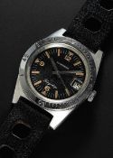 A RARE GENTLEMAN'S STAINLESS STEEL LONGINES FLAGSHIP DIVERS WRIST WATCH DATED 1968, REF. 7982-112