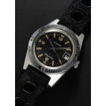 A RARE GENTLEMAN'S STAINLESS STEEL LONGINES FLAGSHIP DIVERS WRIST WATCH DATED 1968, REF. 7982-112