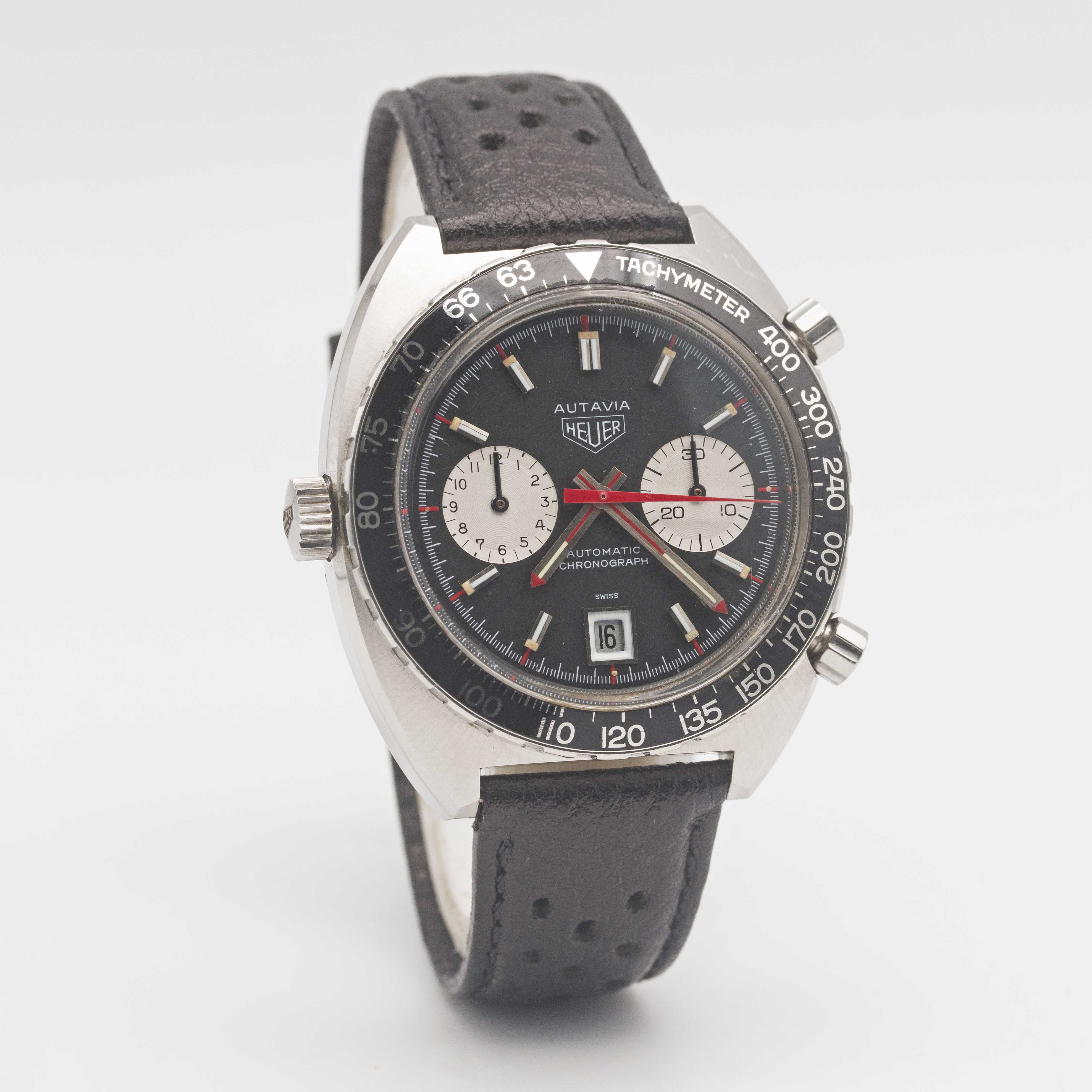 A GENTLEMAN'S STAINLESS STEEL HEUER "VICEROY" AUTAVIA CHRONOGRAPH WRIST WATCH CIRCA 1970s, REF. - Image 5 of 10