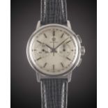 A GENTLEMAN'S STAINLESS STEEL OMEGA CHRONOGRAPH WRIST WATCH CIRCA 1965, REF. 101.009-64 WITH BRUSHED