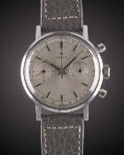 A GENTLEMAN'S STAINLESS STEEL ZENITH CHRONOGRAPH WRIST WATCH CIRCA 1960s, REF. A271  Movement: