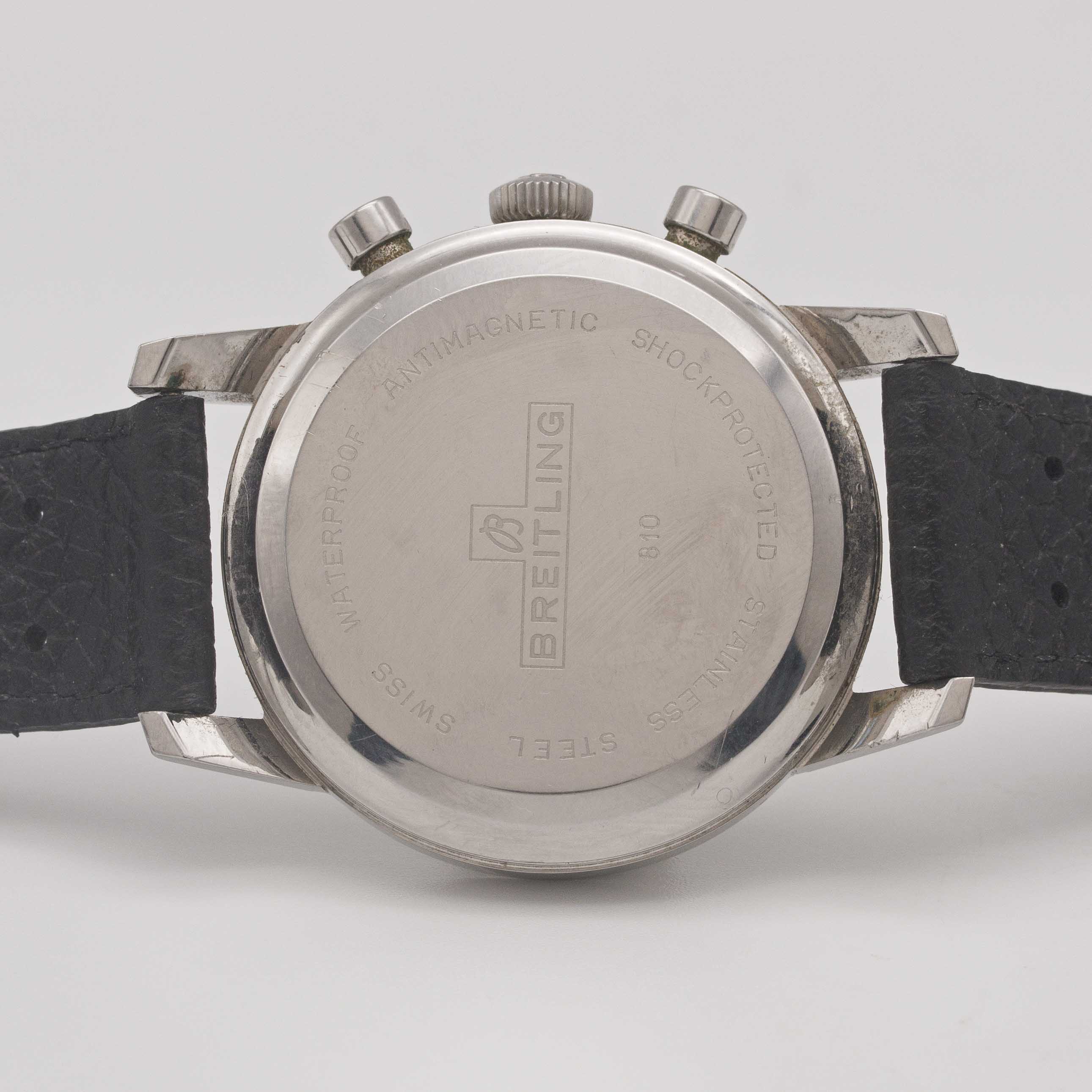 A GENTLEMAN'S STAINLESS STEEL BREITLING TOP TIME CHRONOGRAPH WRIST WATCH CIRCA 1967, REF. 810 - Image 7 of 9