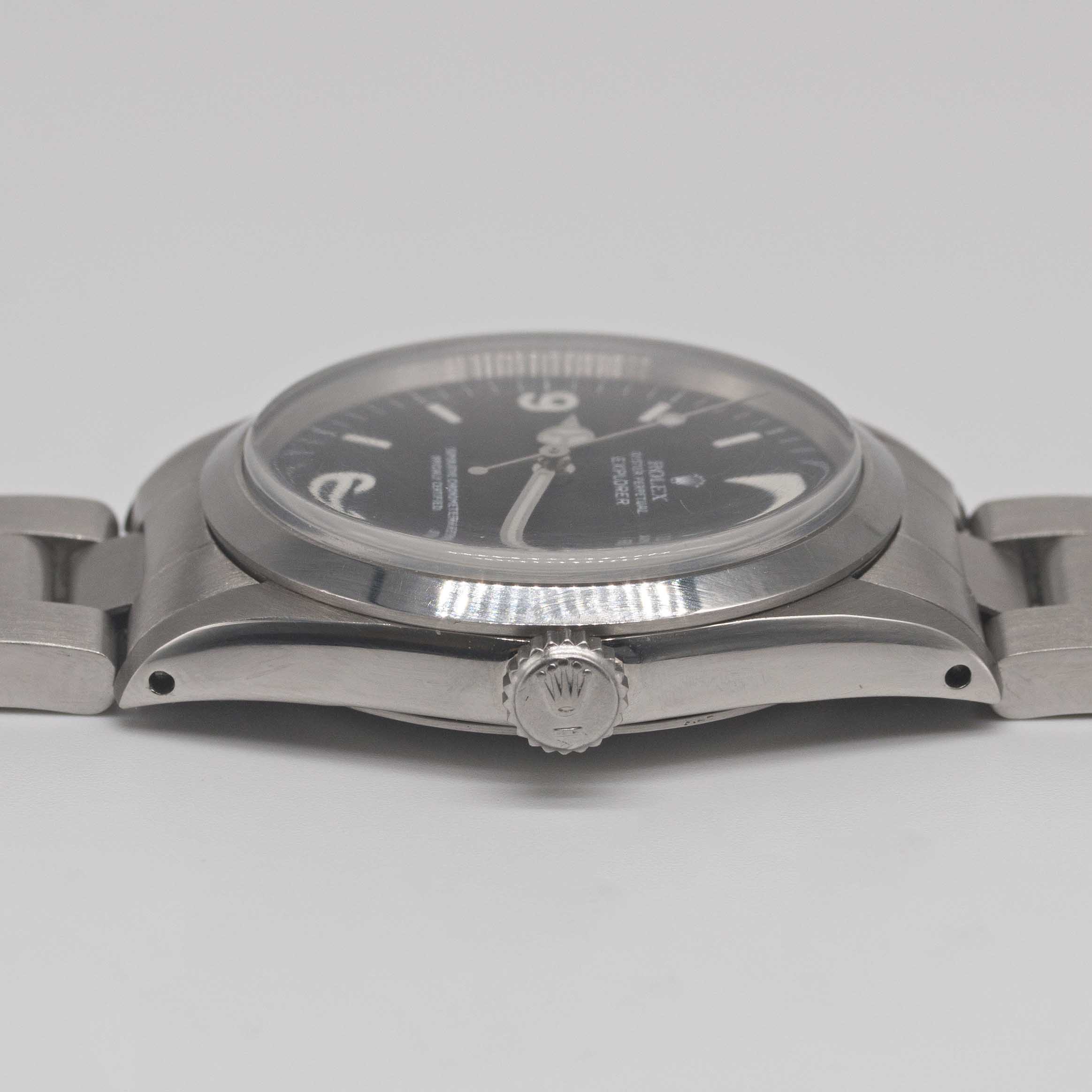 A GENTLEMAN'S STAINLESS STEEL ROLEX OYSTER PERPETUAL EXPLORER BRACELET WATCH CIRCA 1969, REF. 1016 - Image 10 of 11