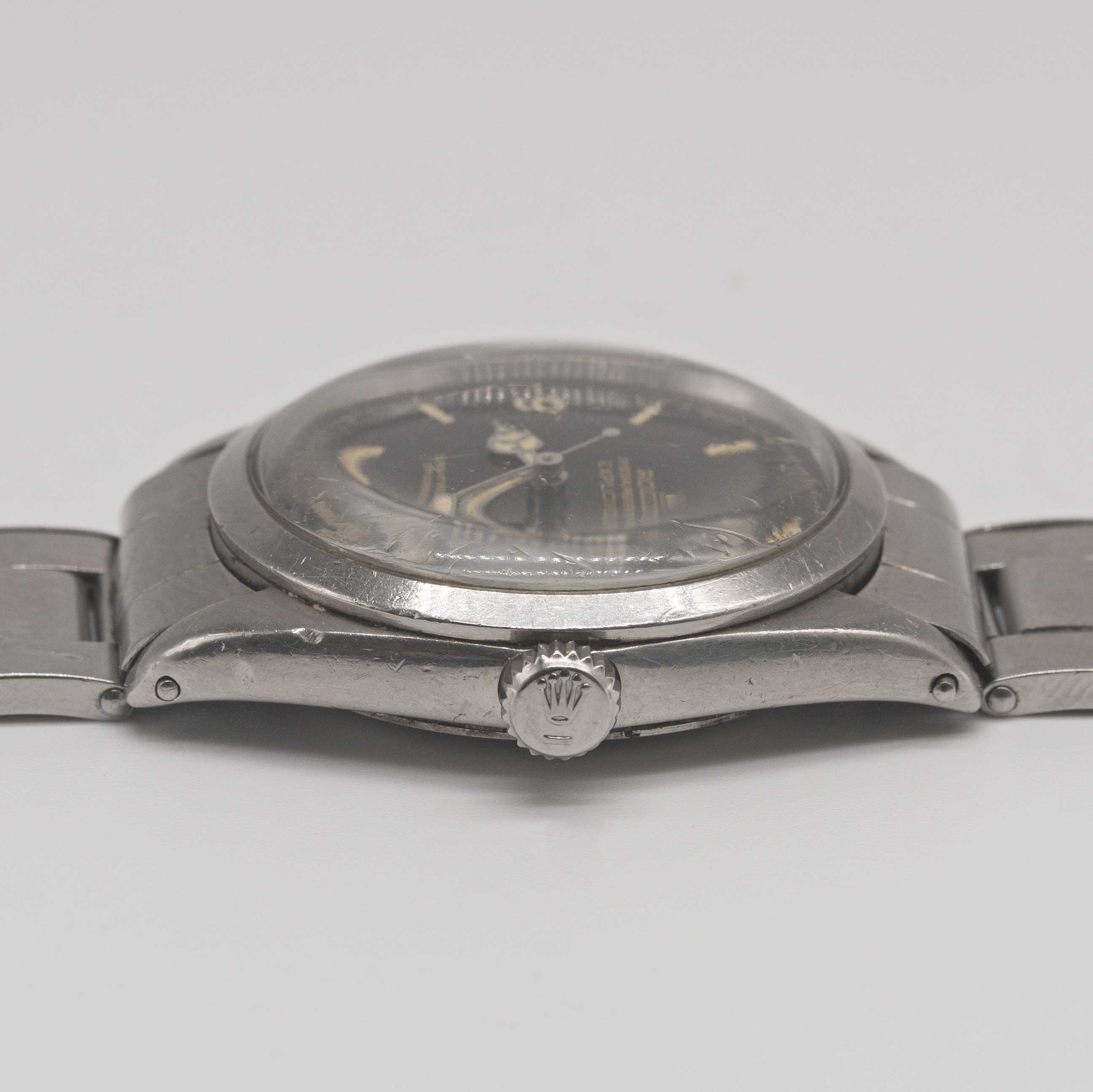 A VERY RARE GENTLEMAN'S STAINLESS STEEL ROLEX OYSTER PERPETUAL EXPLORER BRACELET WATCH CIRCA 1964, - Image 12 of 15