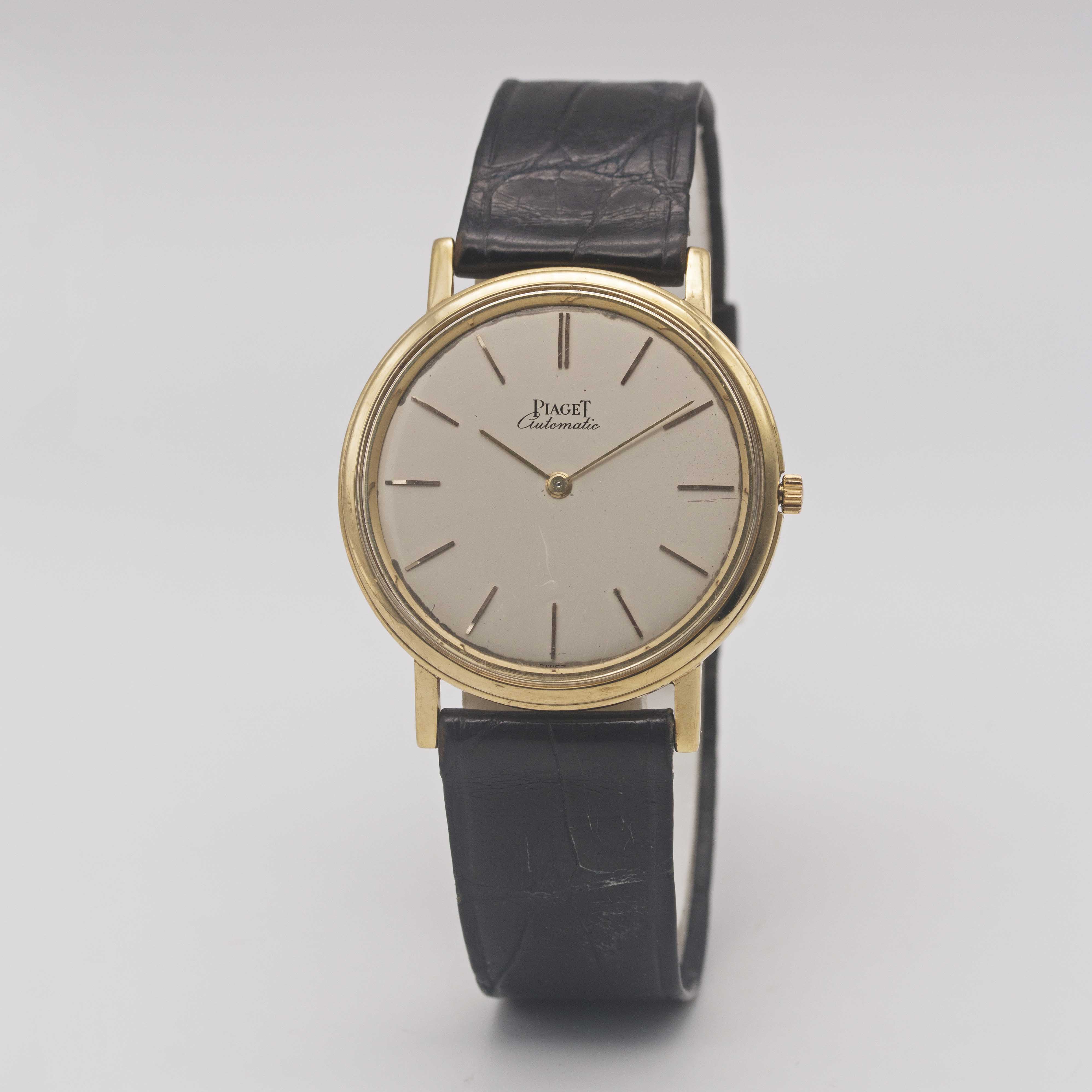 A GENTLEMAN'S 18K SOLID YELLOW GOLD PIAGET "ULTRA THIN" AUTOMATIC WRIST WATCH CIRCA 1970s, REF. - Image 4 of 8