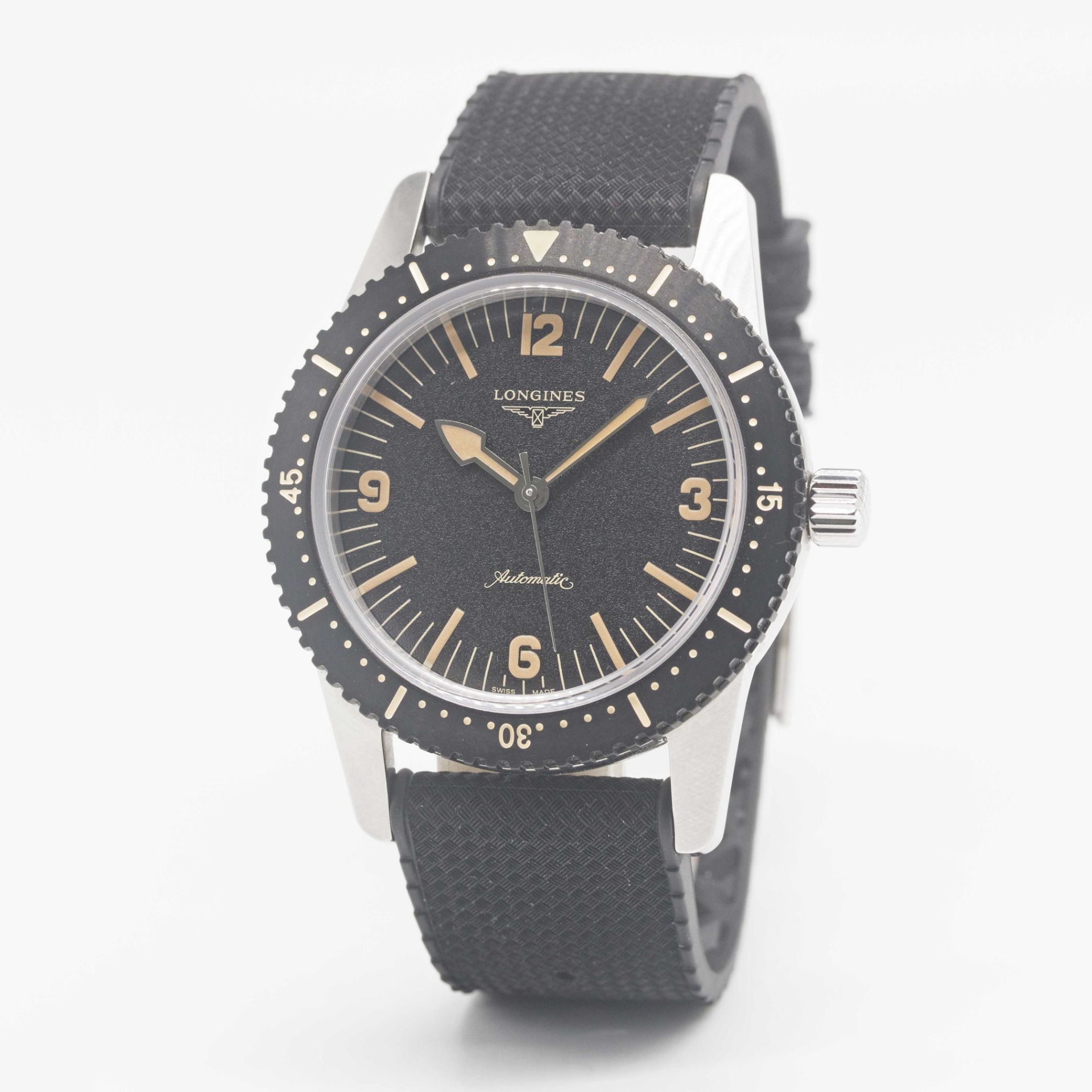 A GENTLEMAN'S STAINLESS STEEL LONGINES HERITAGE SKIN DIVER WRIST WATCH DATED 2020, REF. L28224569 - Image 3 of 9