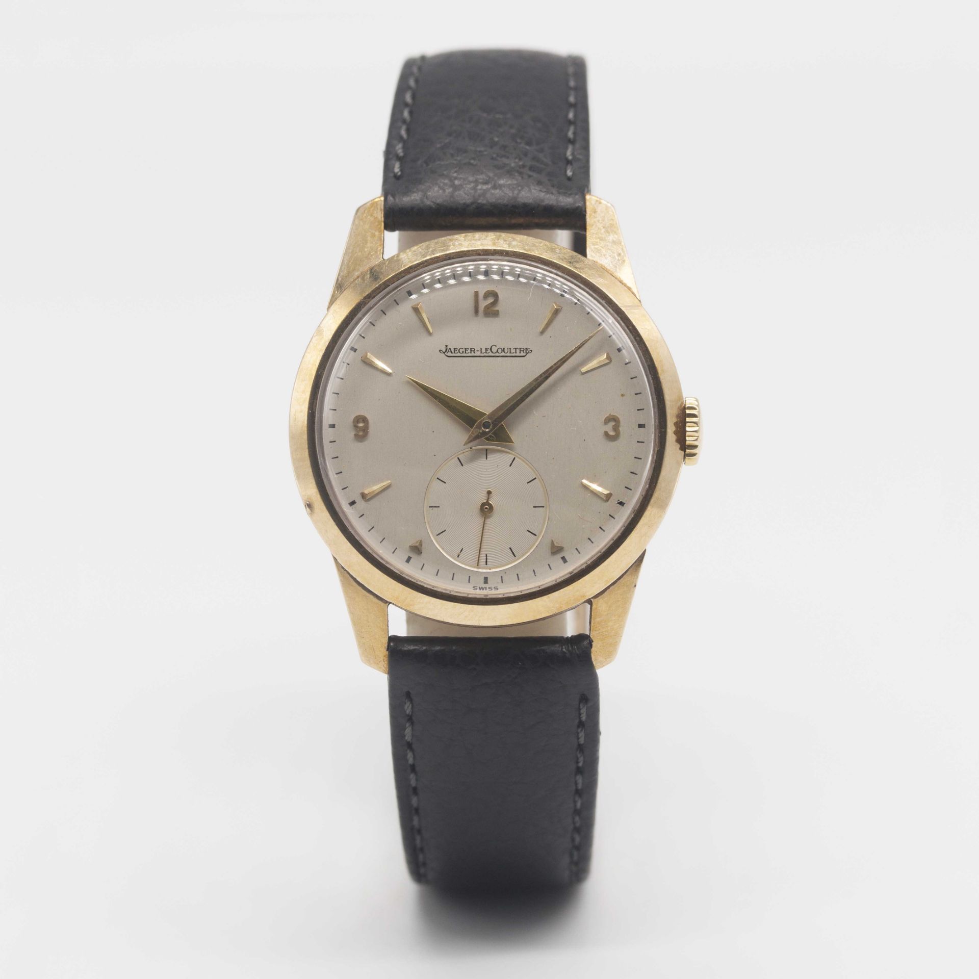 A GENTLEMAN'S 9CT SOLID GOLD JAEGER LECOULTRE WRIST WATCH CIRCA 1960s Movement: Manual wind, cal. - Image 2 of 7