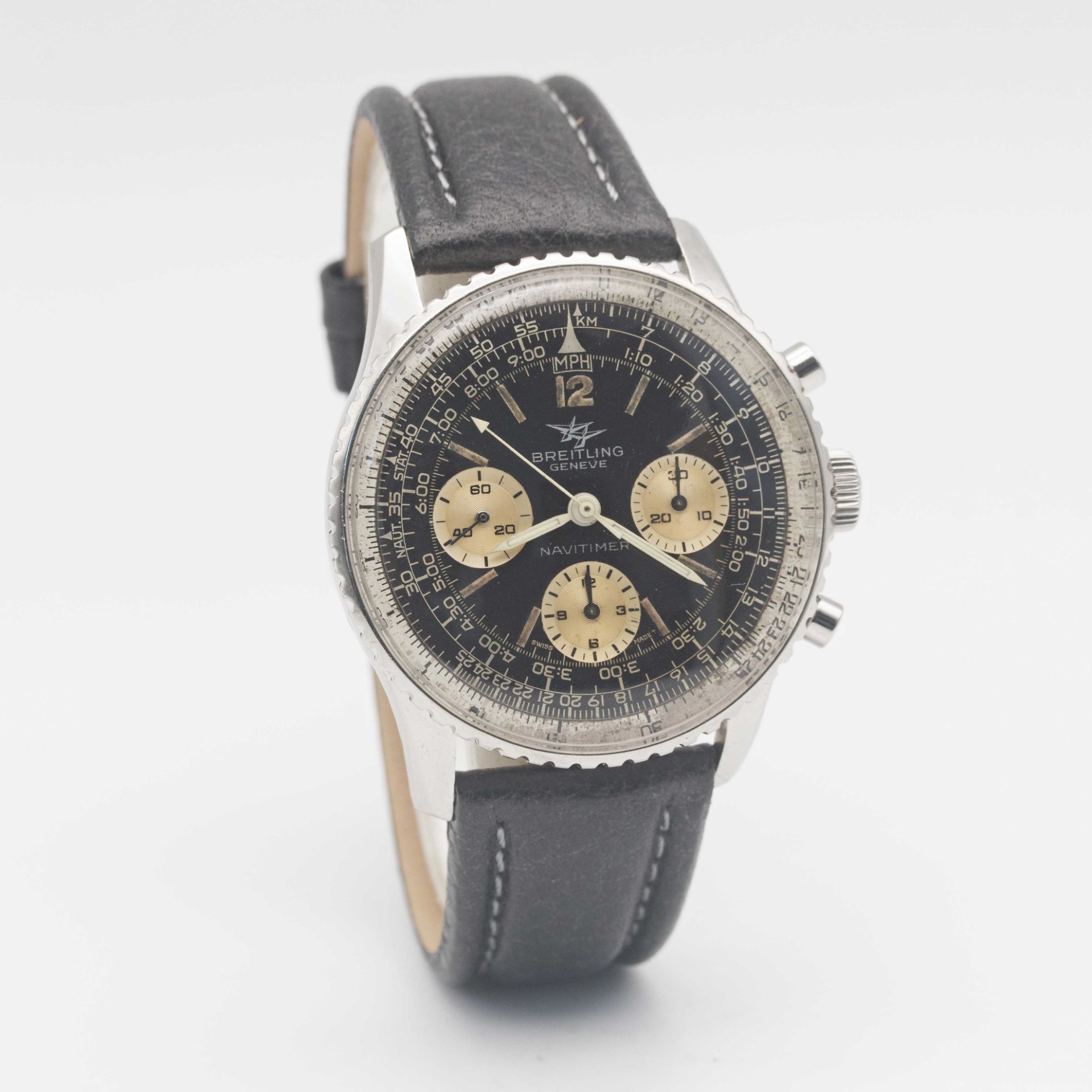 A GENTLEMAN'S STAINLESS STEEL BREITLING NAVITIMER CHRONOGRAPH WRIST WATCH CIRCA 1966, REF. 806 - Image 5 of 9