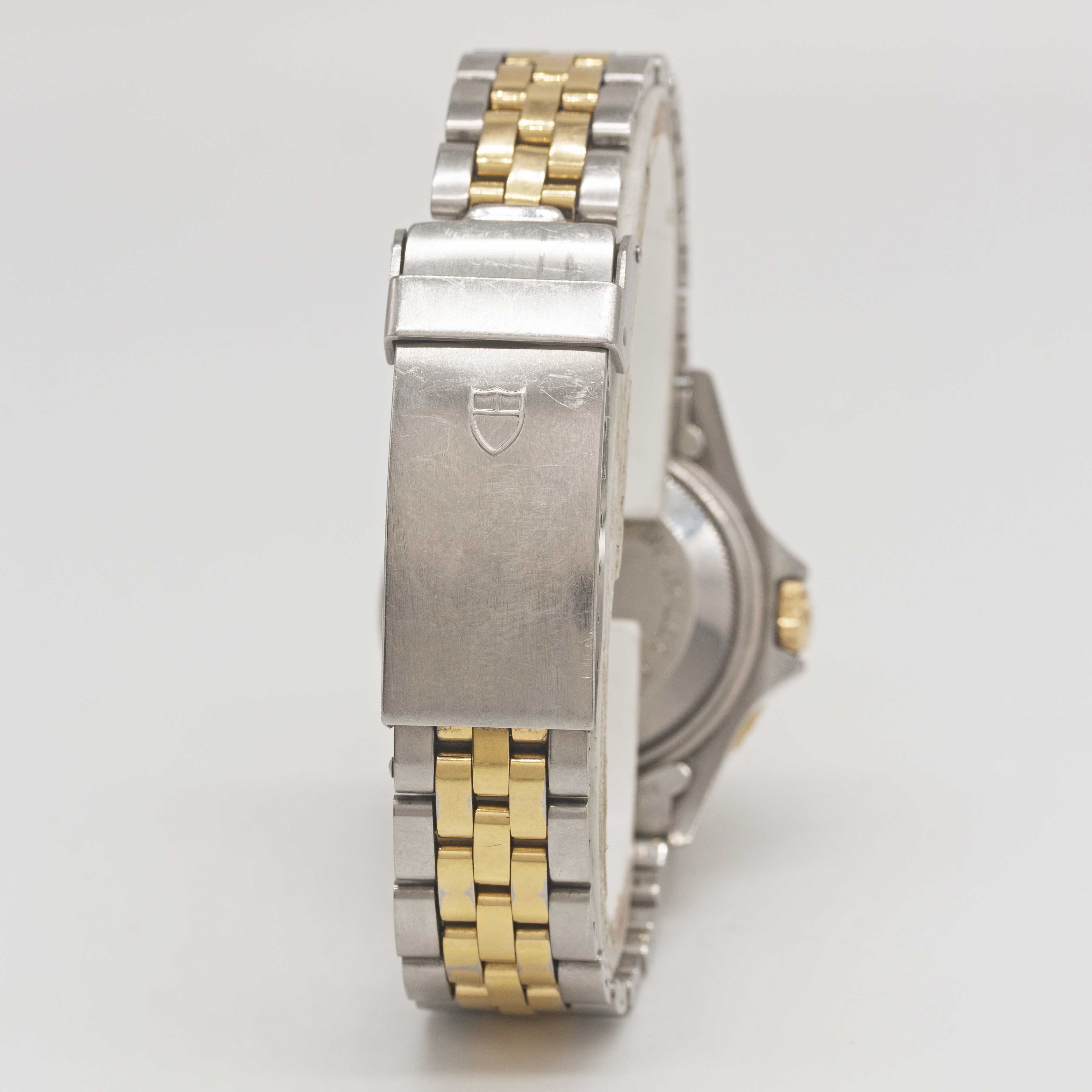 A LADIES STEEL & GOLD ROLEX TUDOR PRINCE OYSTERDATE MINI SUB BRACELET WATCH CIRCA 1993, REF. 73091 - Image 5 of 9