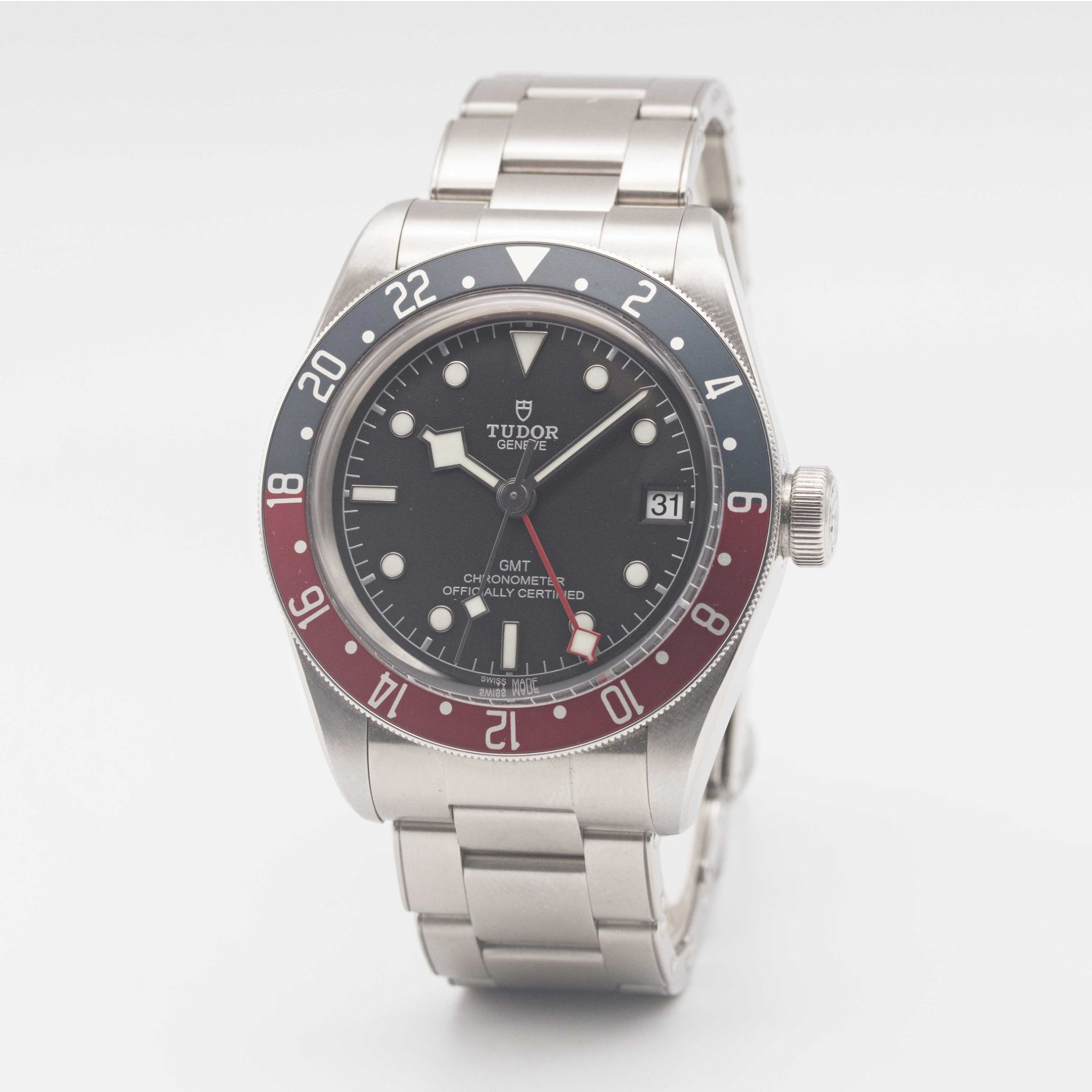 A GENTLEMAN'S STAINLESS STEEL ROLEX TUDOR GMT SELF WINDING BRACELET WATCH DATED 2018, REF. 79830RB - Image 3 of 11