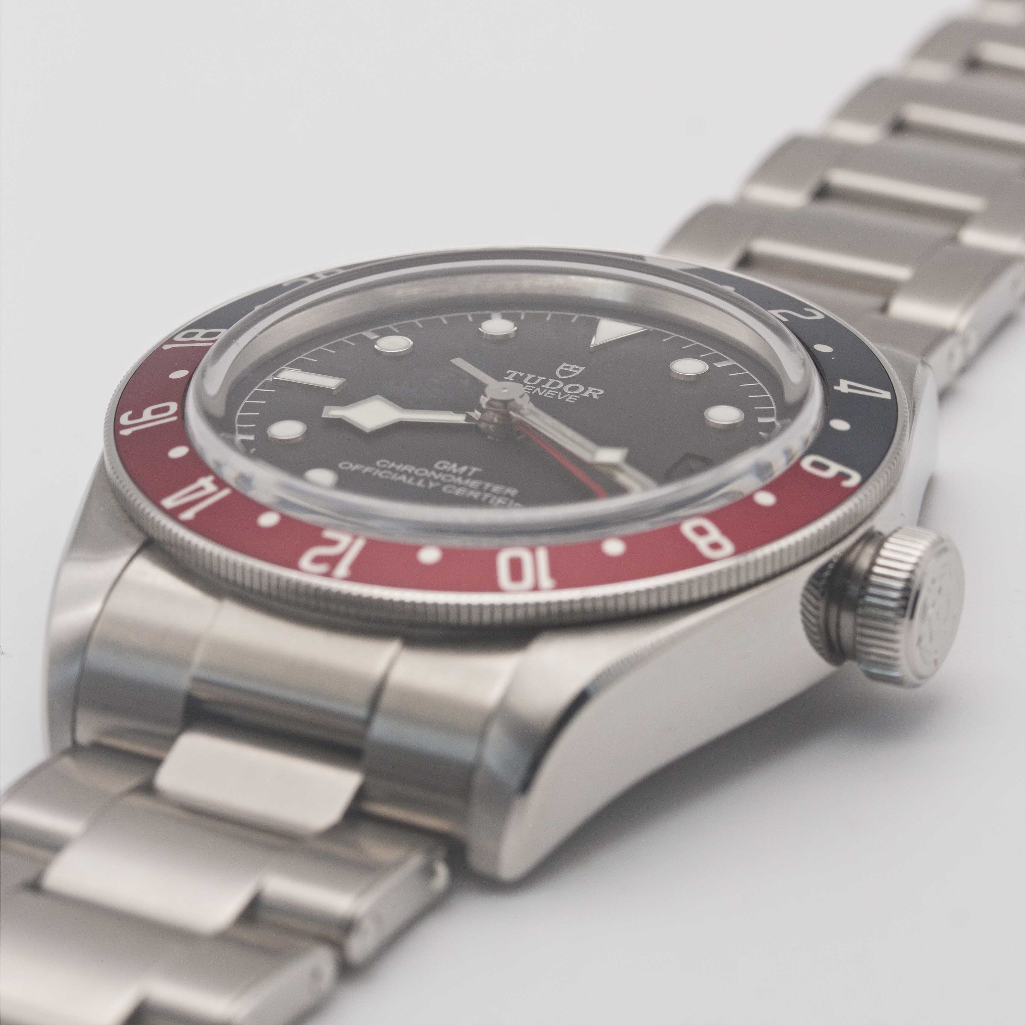 A GENTLEMAN'S STAINLESS STEEL ROLEX TUDOR GMT SELF WINDING BRACELET WATCH DATED 2018, REF. 79830RB - Image 9 of 11