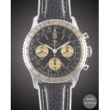 A GENTLEMAN'S STAINLESS STEEL BREITLING NAVITIMER CHRONOGRAPH WRIST WATCH CIRCA 1966, REF. 806